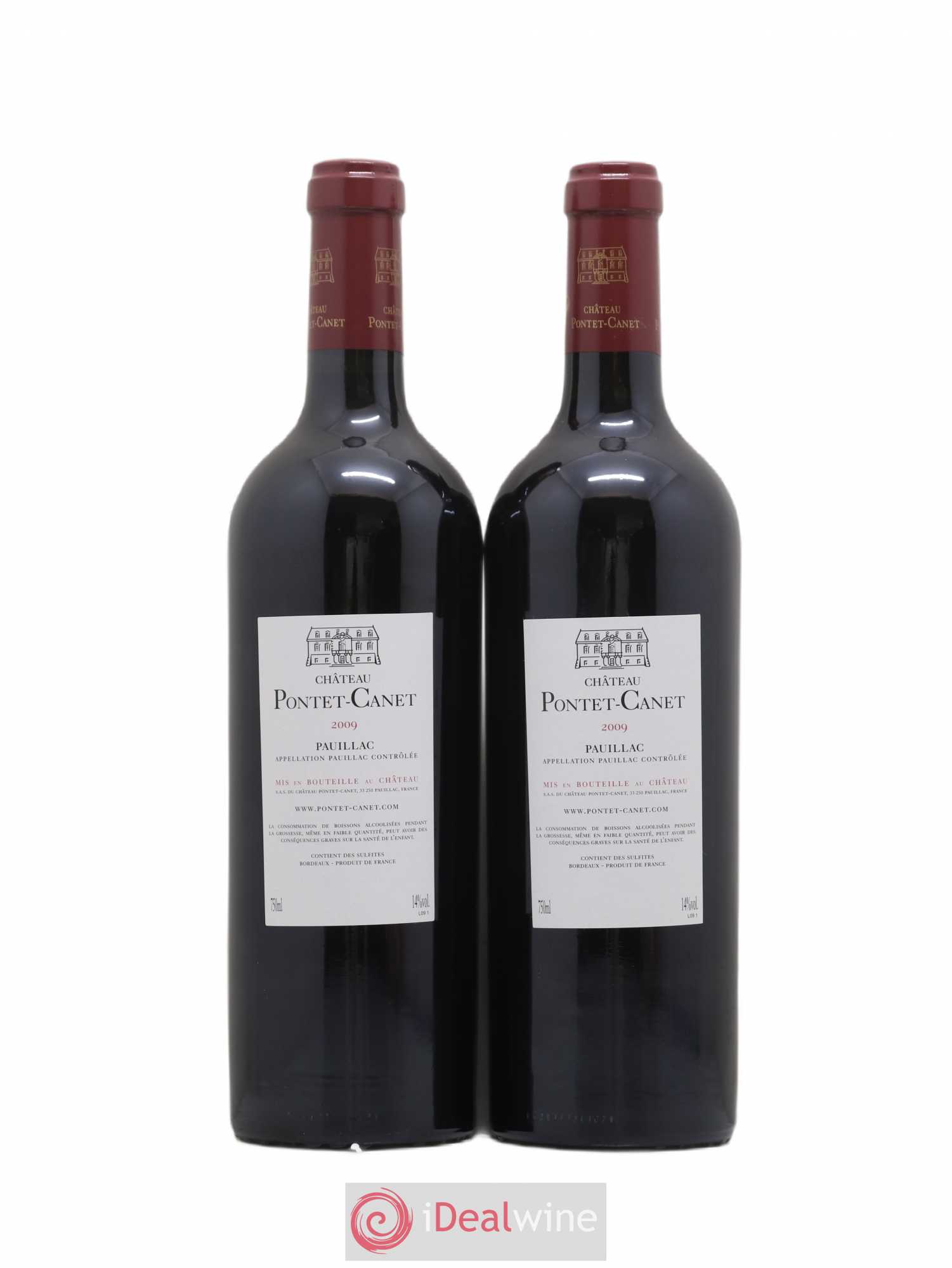 Château Pontet Canet 5ème Grand Cru Classé 2009 - Lot de 2 bouteilles - 1