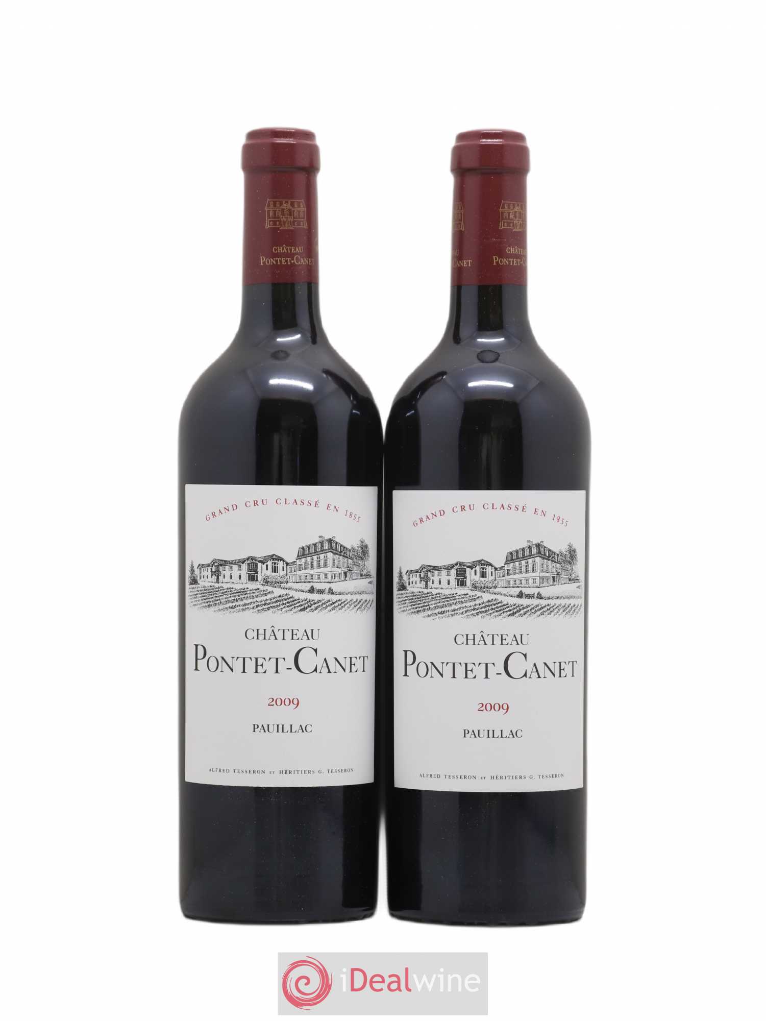 Château Pontet Canet 5ème Grand Cru Classé 2009 - Lot de 2 bouteilles - 0