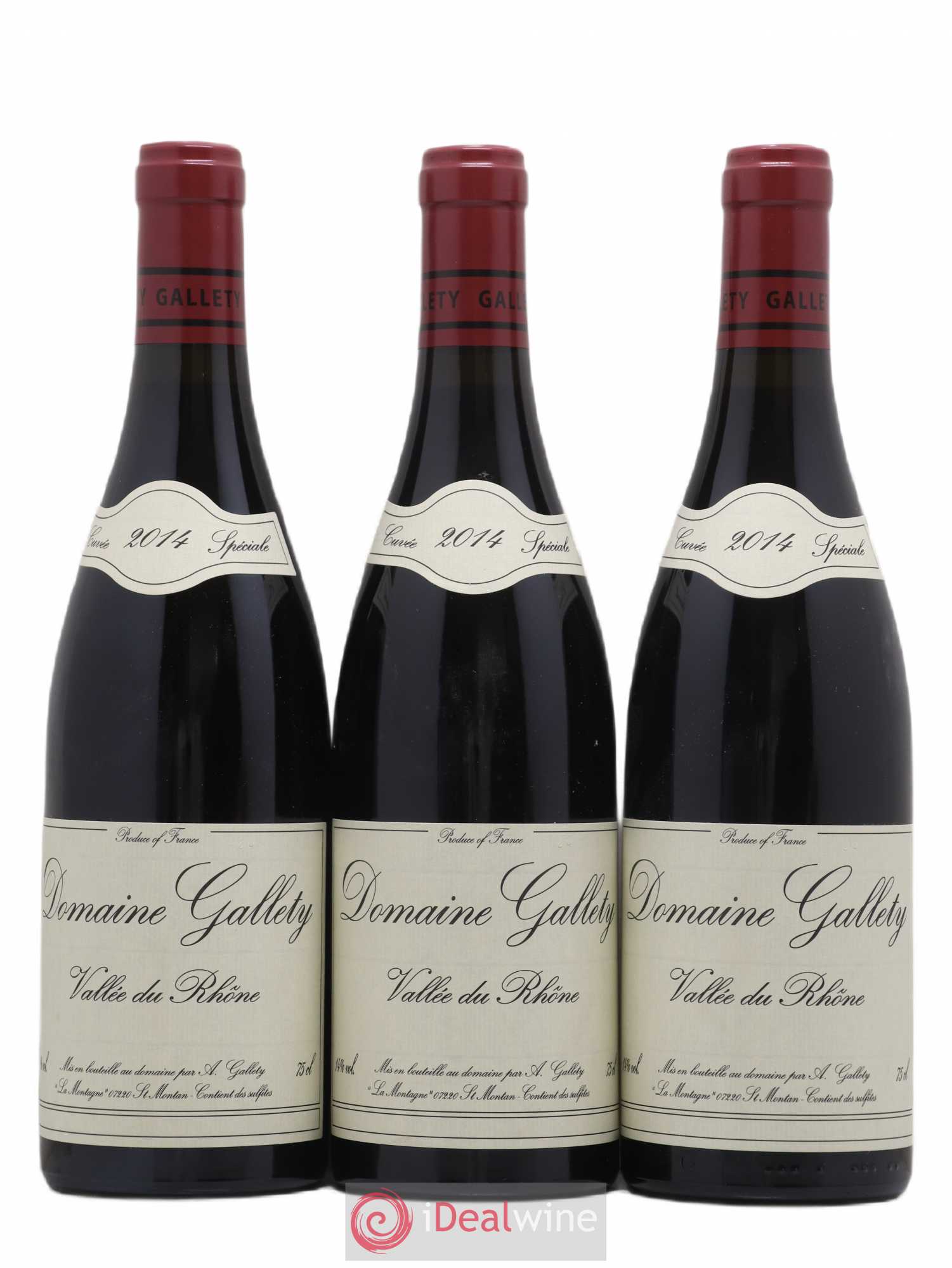 Côtes du Vivarais Gallety (Domaine) Cuvée Spéciale 2014 - Lot de 3 bouteilles - 0