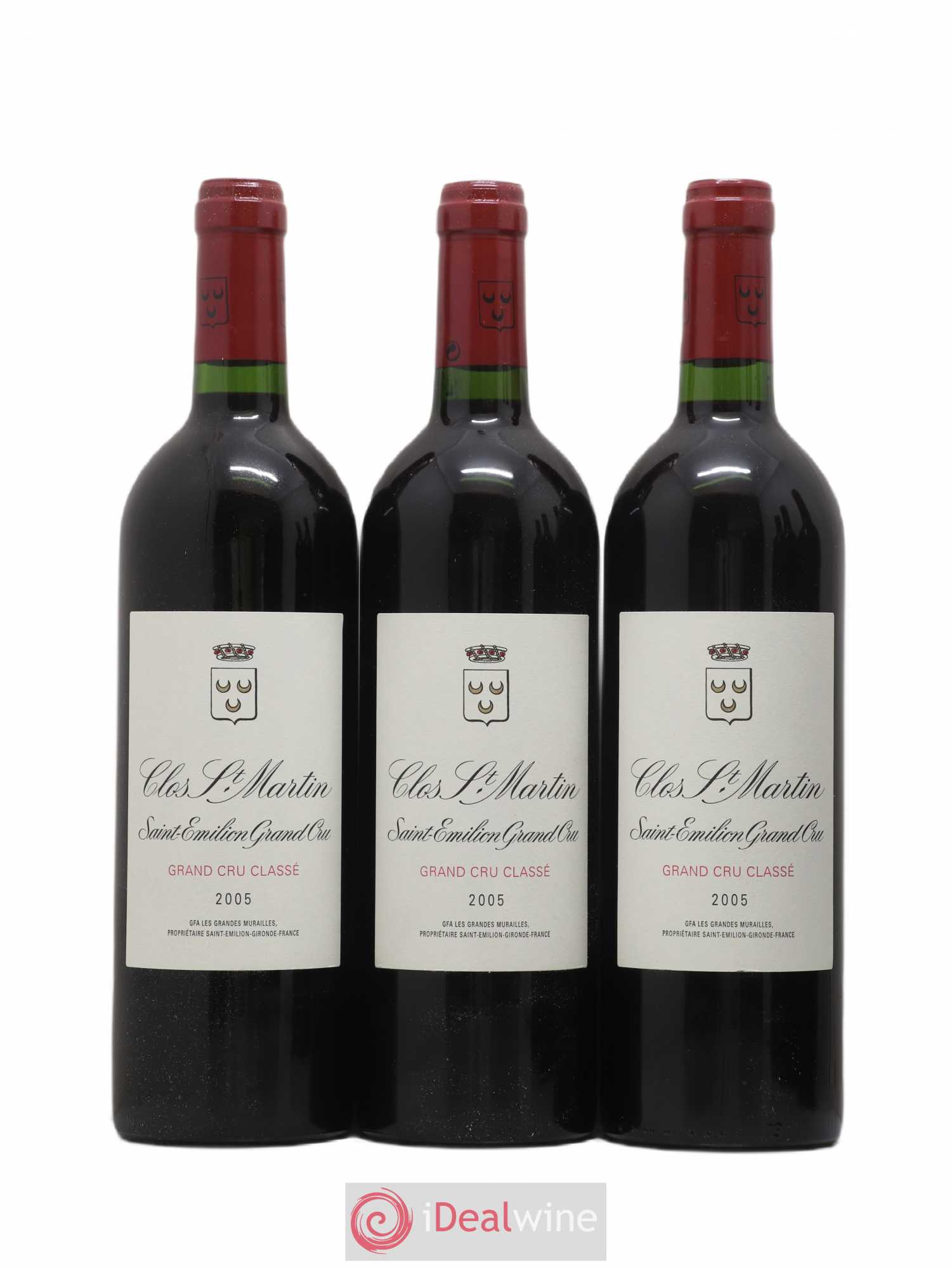 Clos Saint Martin Grand Cru Classé 2005 - Lot de 6 bouteilles - 1
