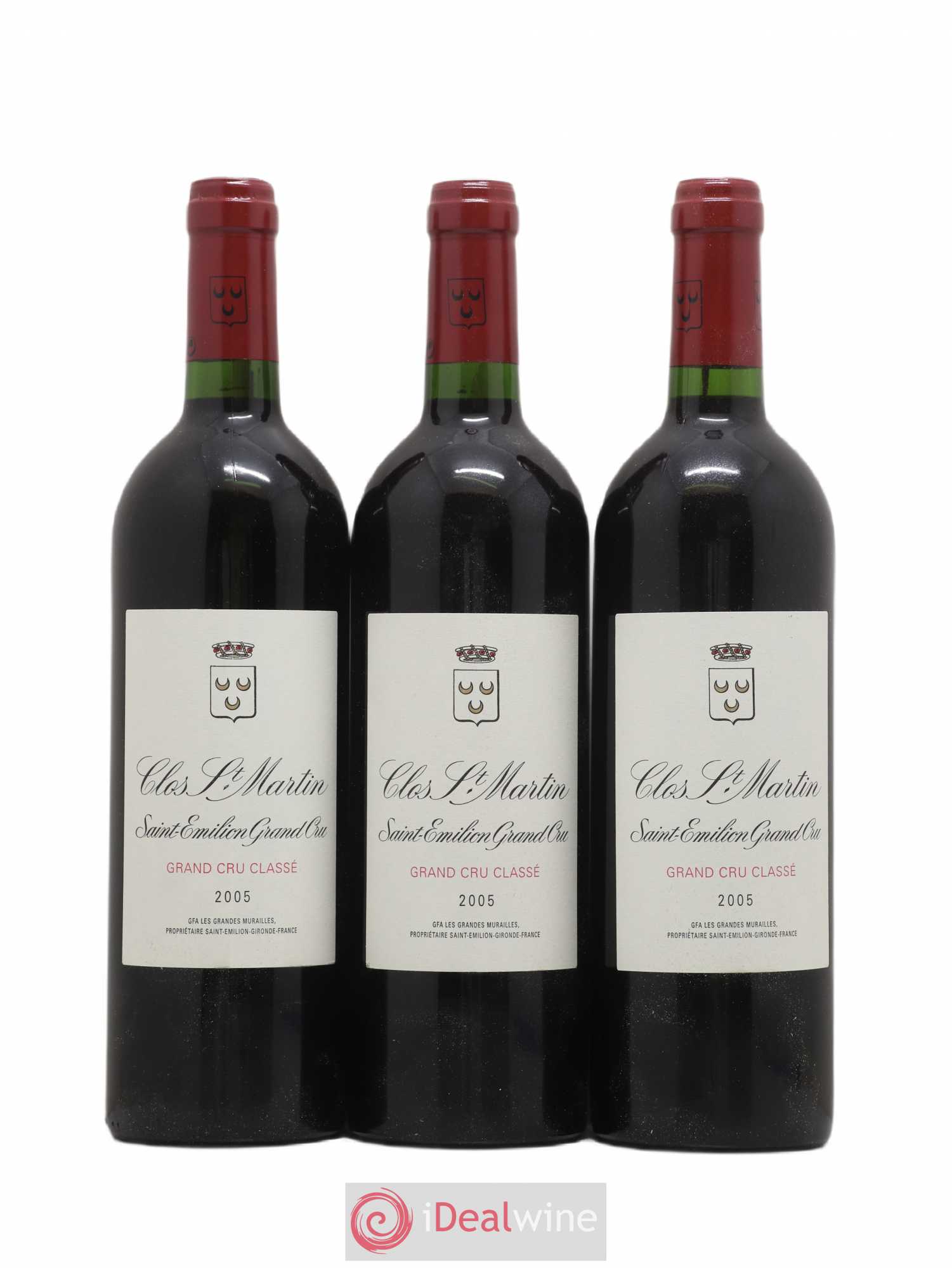 Clos Saint Martin Grand Cru Classé 2005 - Lot de 6 bouteilles - 2