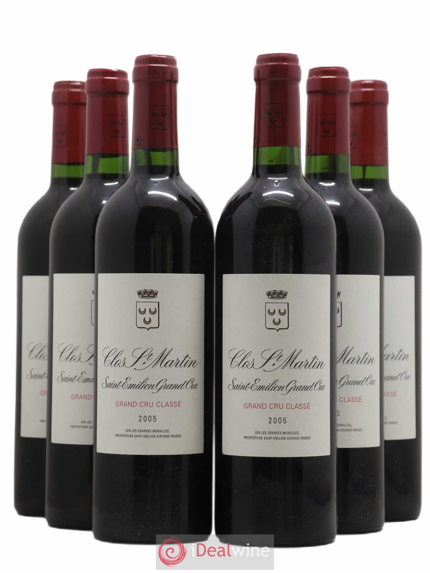 Clos Saint Martin Grand Cru Classé 2005 - Lot de 6 bouteilles - 0