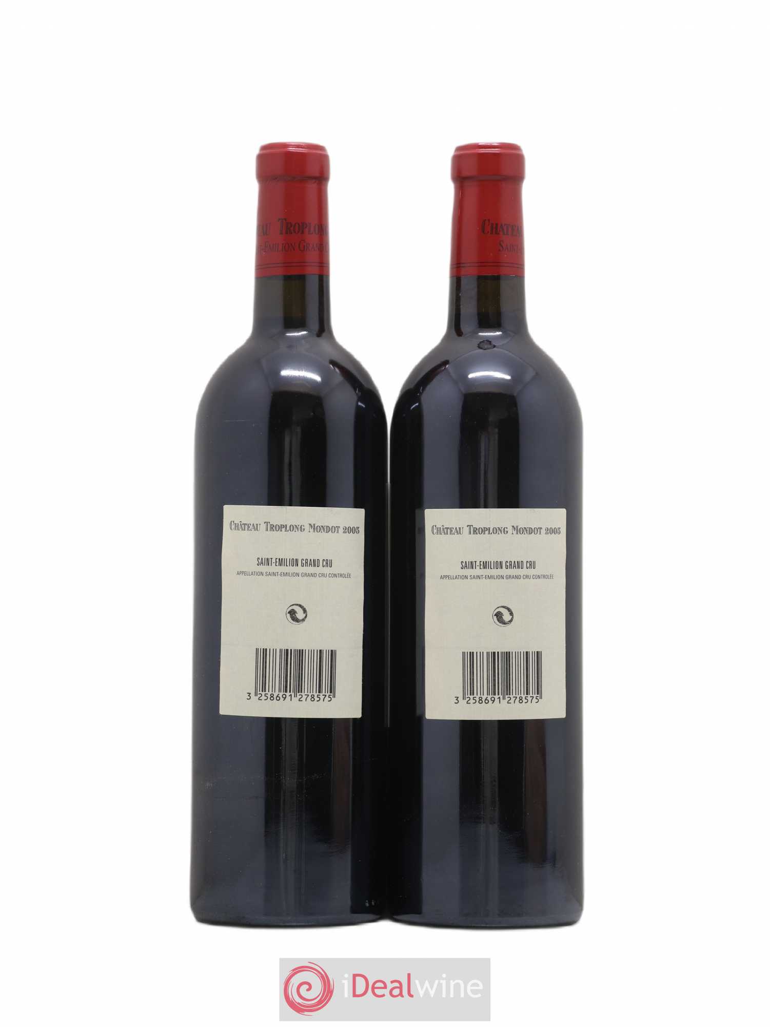 Château Troplong Mondot 1er Grand Cru Classé B 2005 - Lot de 2 bouteilles - 1