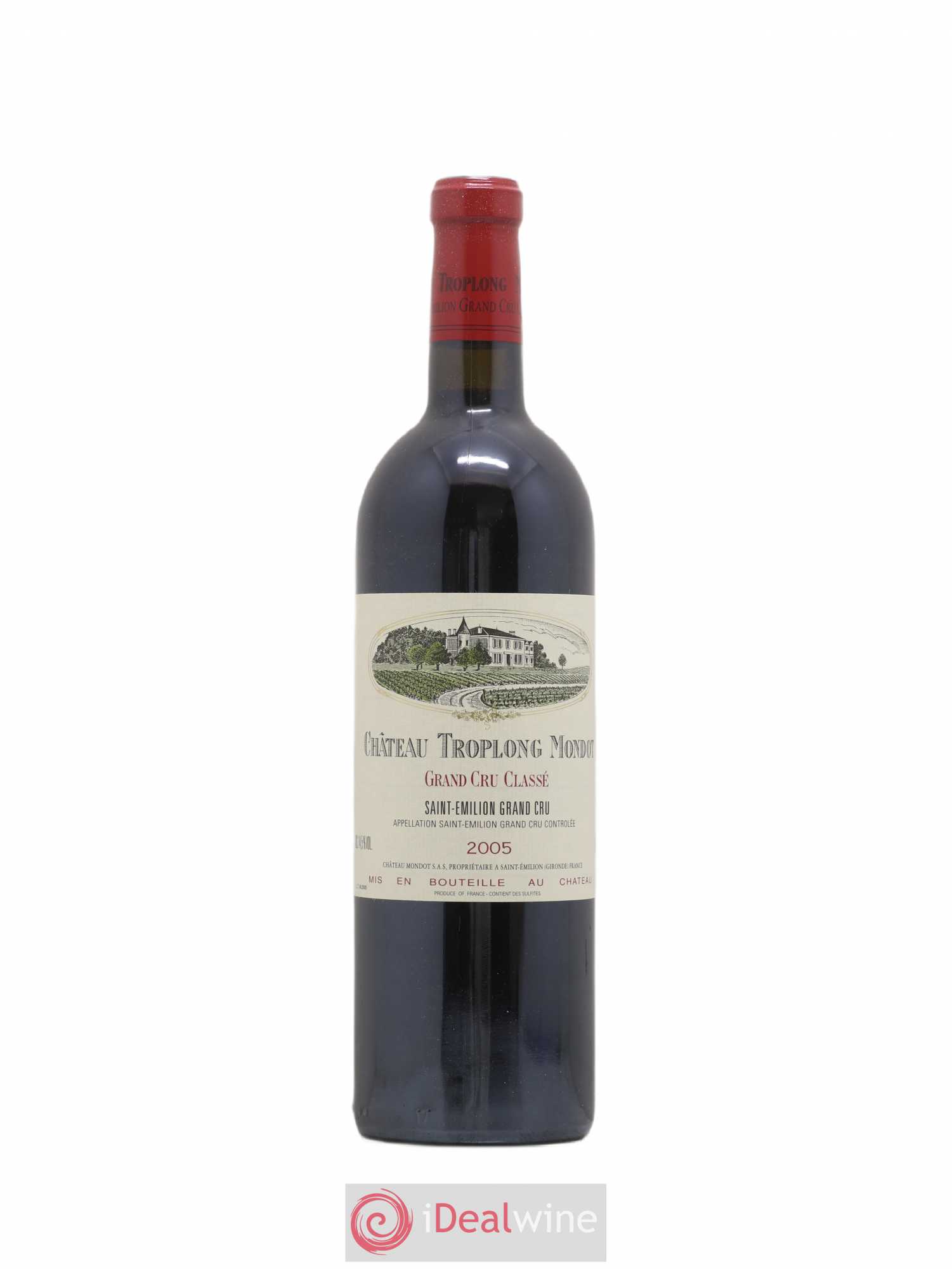 Château Troplong Mondot 1er Grand Cru Classé B 2005 - Lot de 1 bouteille - 0