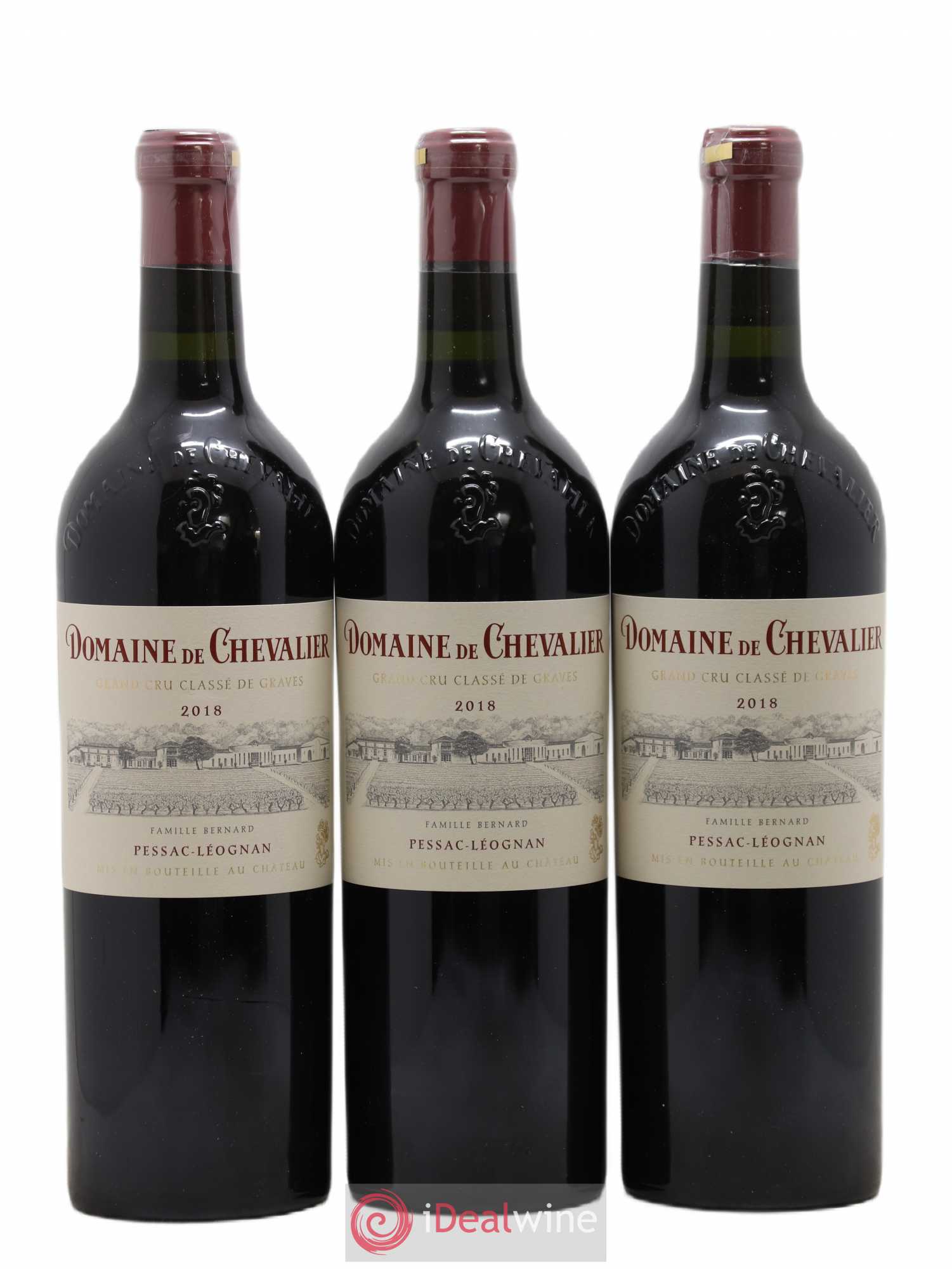 Domaine de Chevalier Cru Classé de Graves 2018 - Lot de 3 bouteilles - 0
