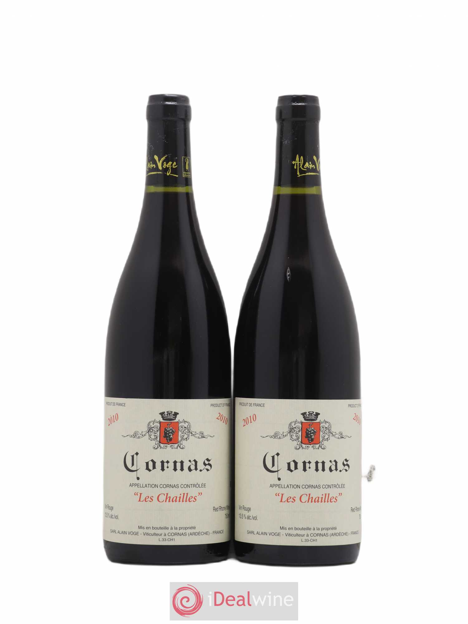 Cornas Les Chailles Alain Voge (Domaine) 2010 - Lot de 2 bouteilles - 0
