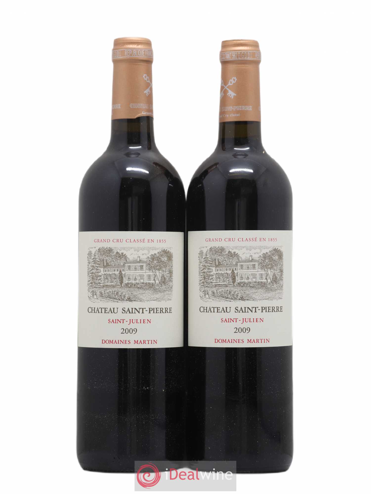 Château Saint-Pierre 4ème Grand Cru Classé 2009 - Lot de 2 bouteilles - 0