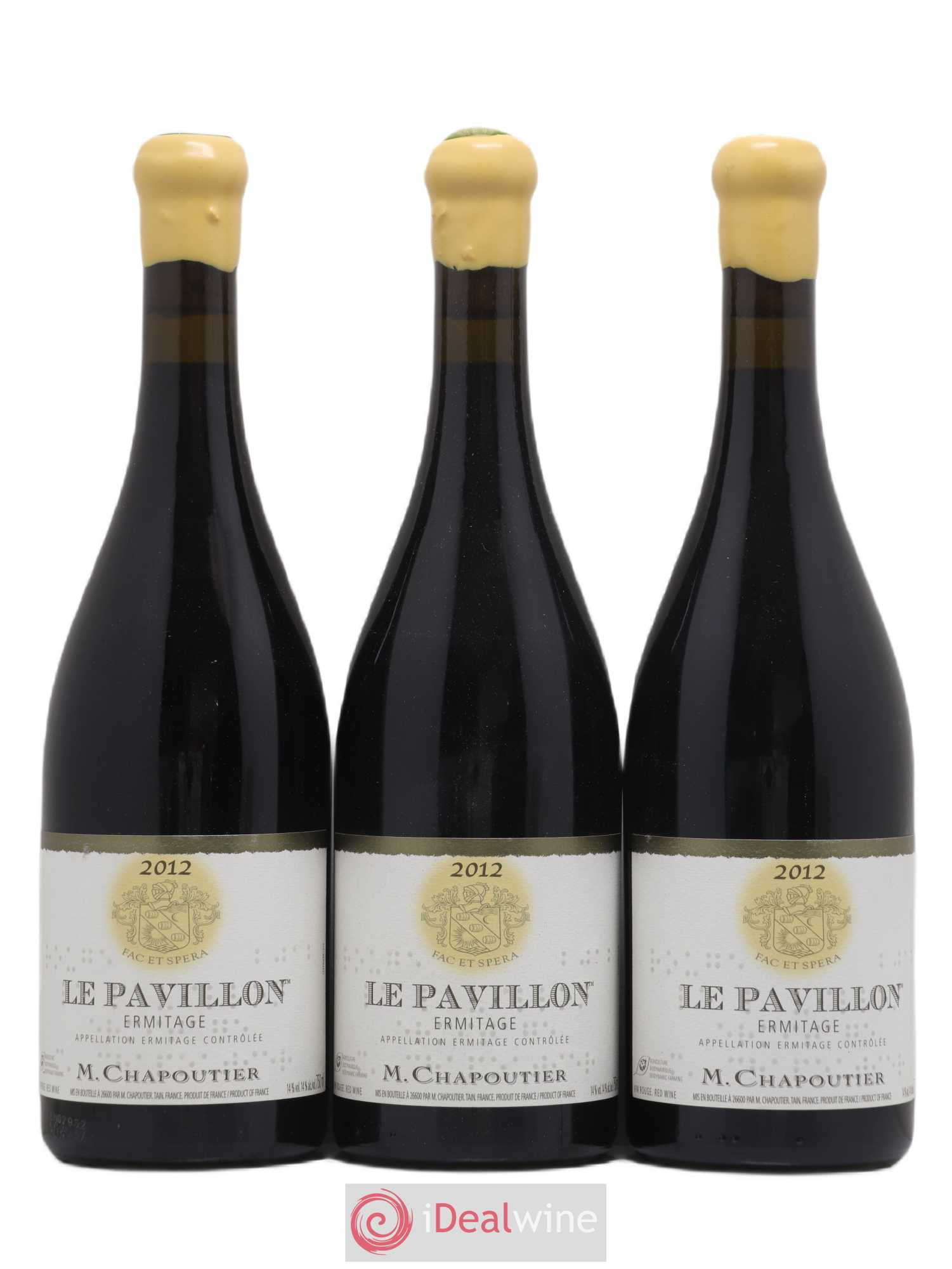 Hermitage Ermitage Le Pavillon Chapoutier 2012 - Lot de 3 bouteilles - 0