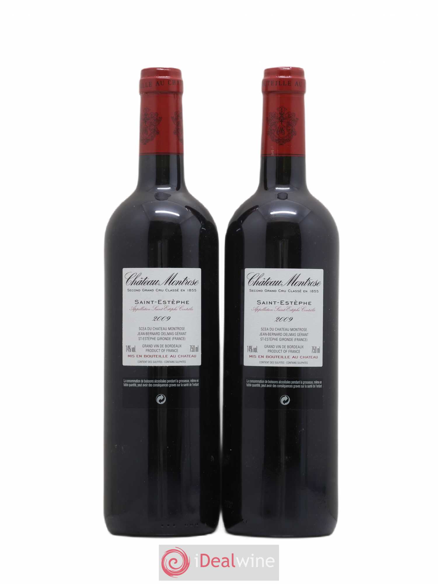 Château Montrose 2ème Grand Cru Classé 2009 - Lot de 2 bouteilles - 1