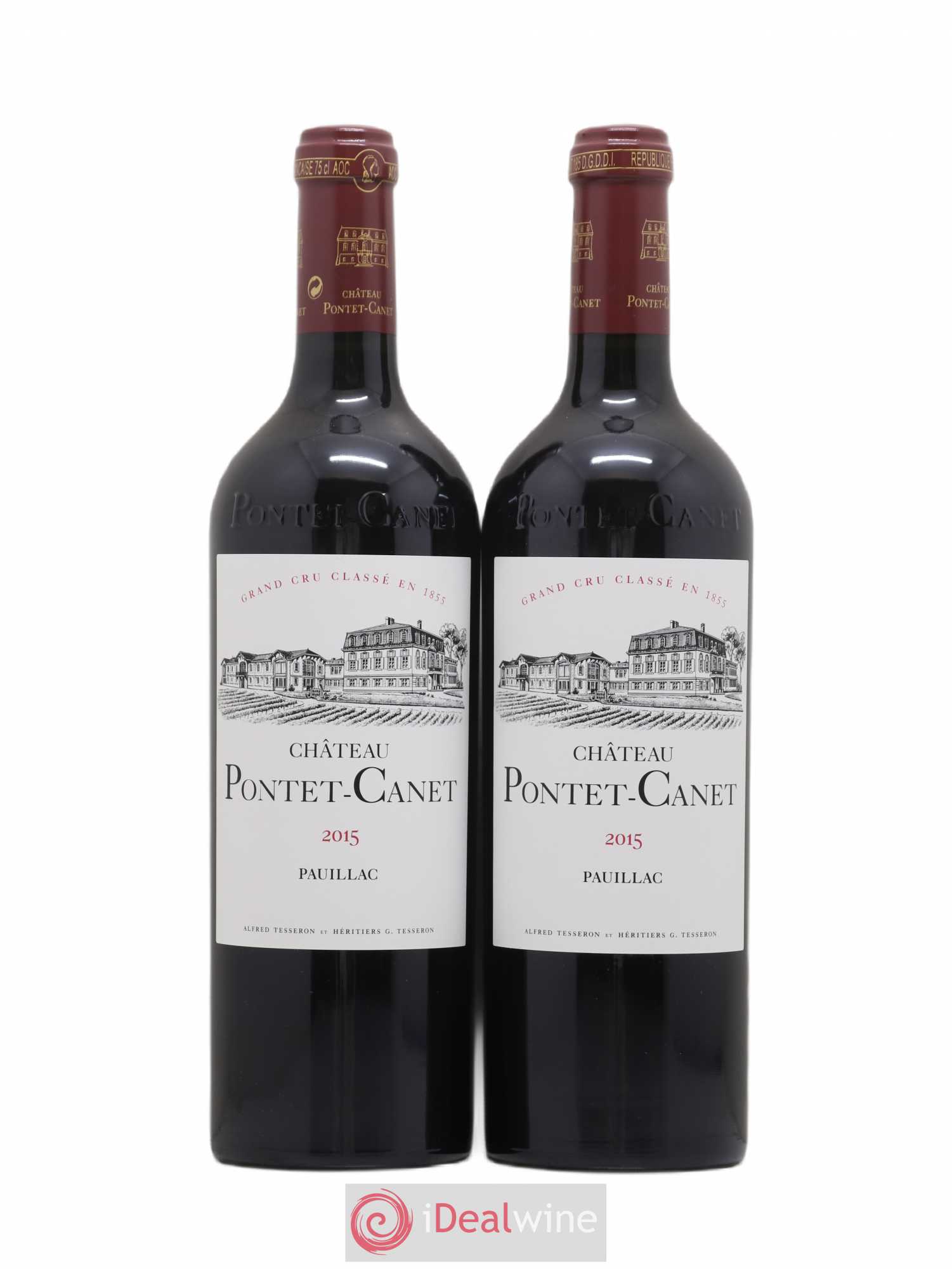 Château Pontet Canet 5ème Grand Cru Classé 2015 - Lot de 2 bouteilles - 0