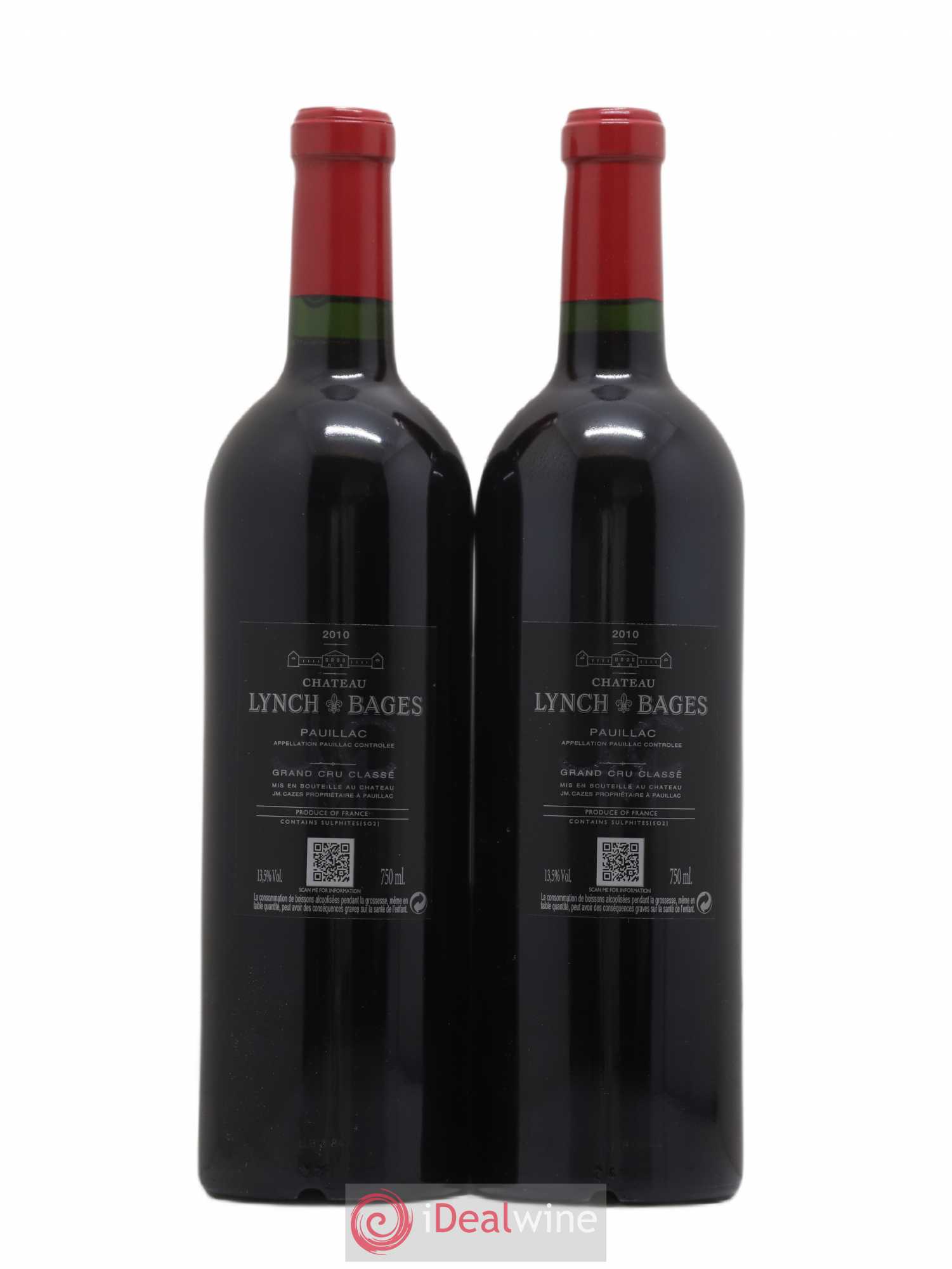 Château Lynch Bages 5ème Grand Cru Classé 2010 - Lot de 2 bouteilles - 1