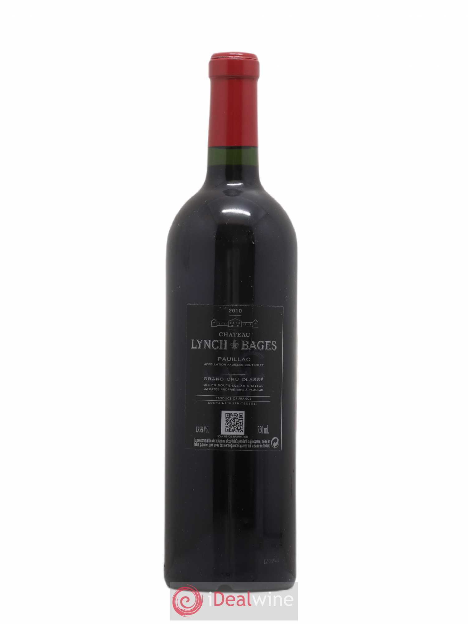 Château Lynch Bages 5ème Grand Cru Classé 2010 - Lot de 1 bouteille - 1