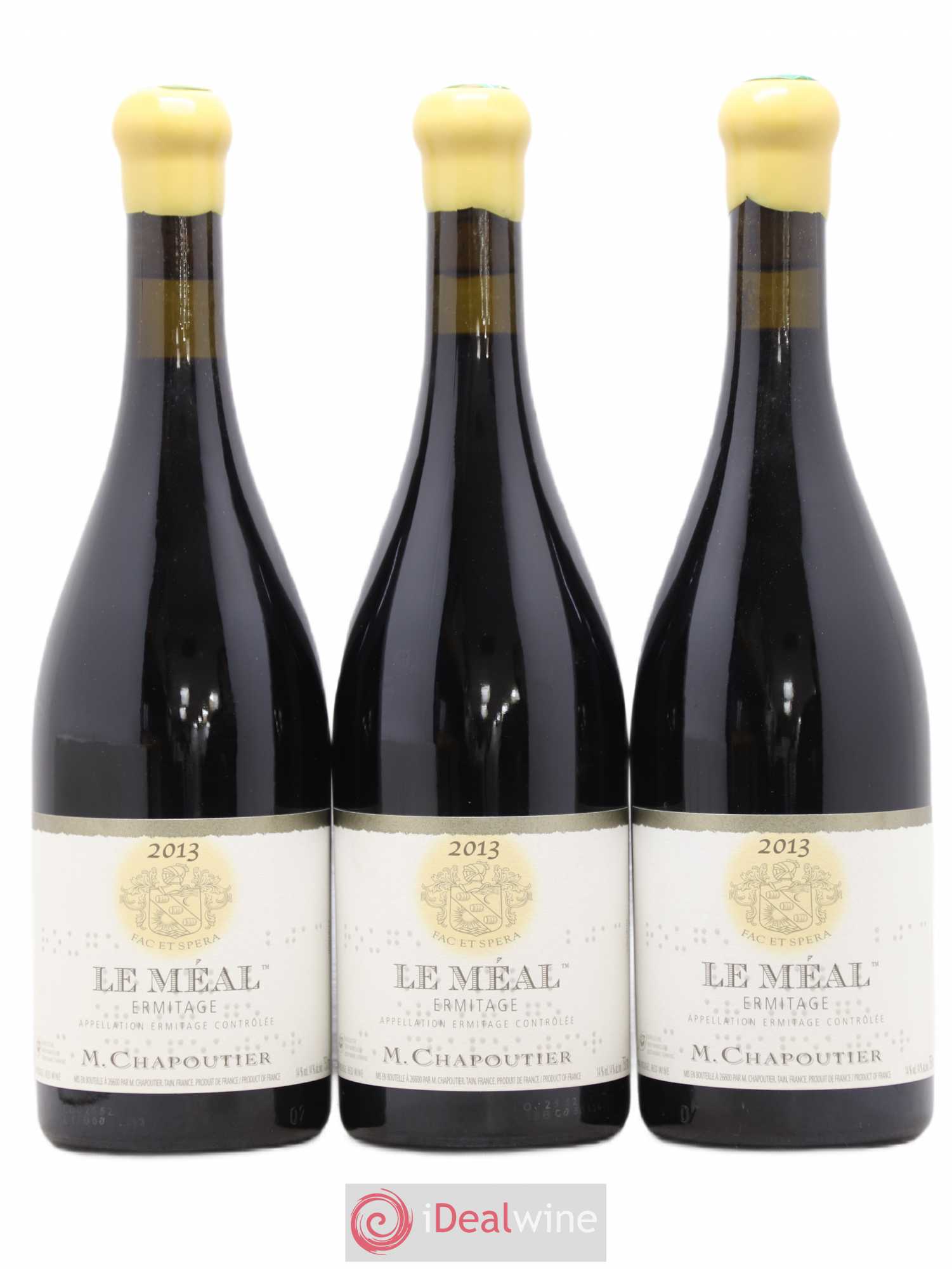 Hermitage Ermitage Le Méal Chapoutier 2013 - Lot de 3 bouteilles - 0