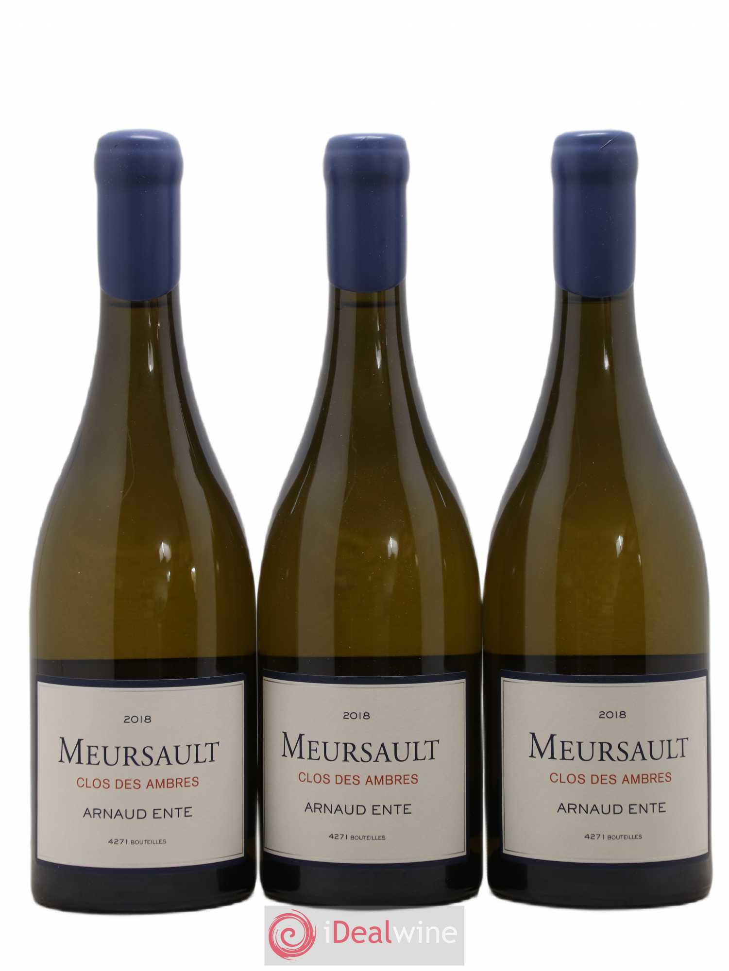 Meursault Clos des Ambres Arnaud Ente 2018 - Lot de 3 bouteilles - 0