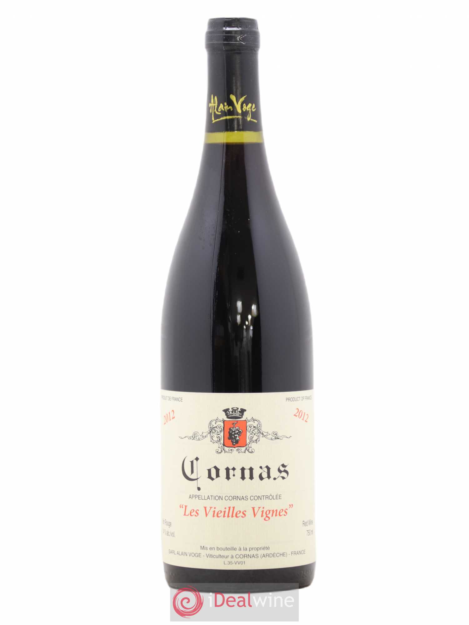Cornas Les Vieilles Vignes Alain Voge (Domaine) 2012 - Lot de 1 bouteille - 0