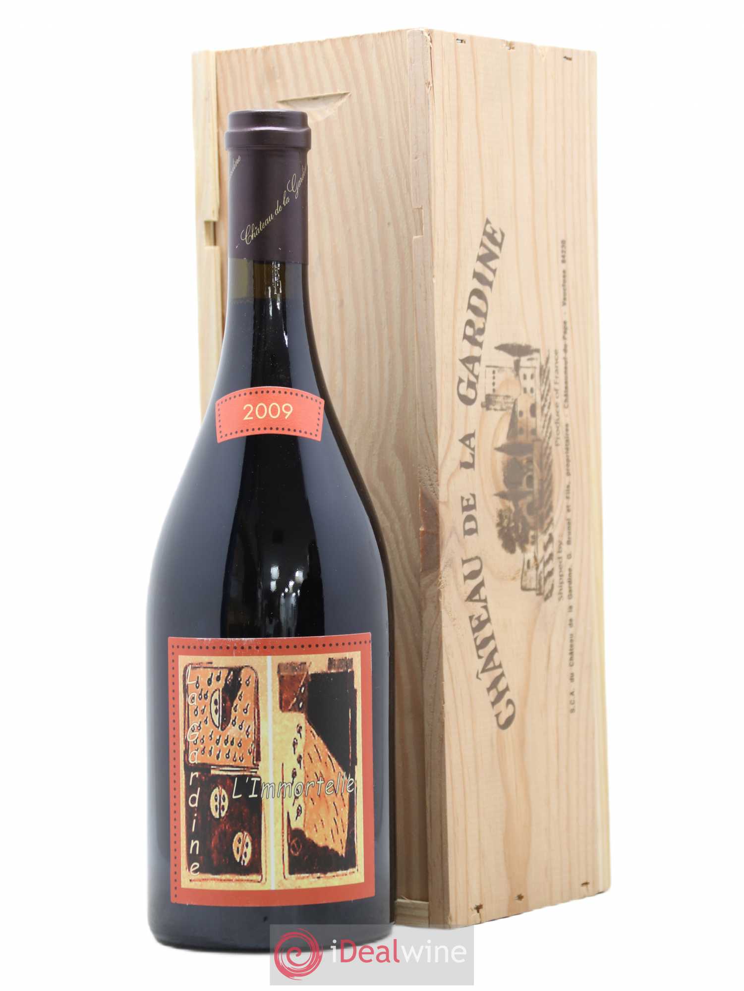 Châteauneuf-du-Pape Château de La Gardine L'Immortelle Famille Brunel 2009 - Lot de 1 bouteille - 0