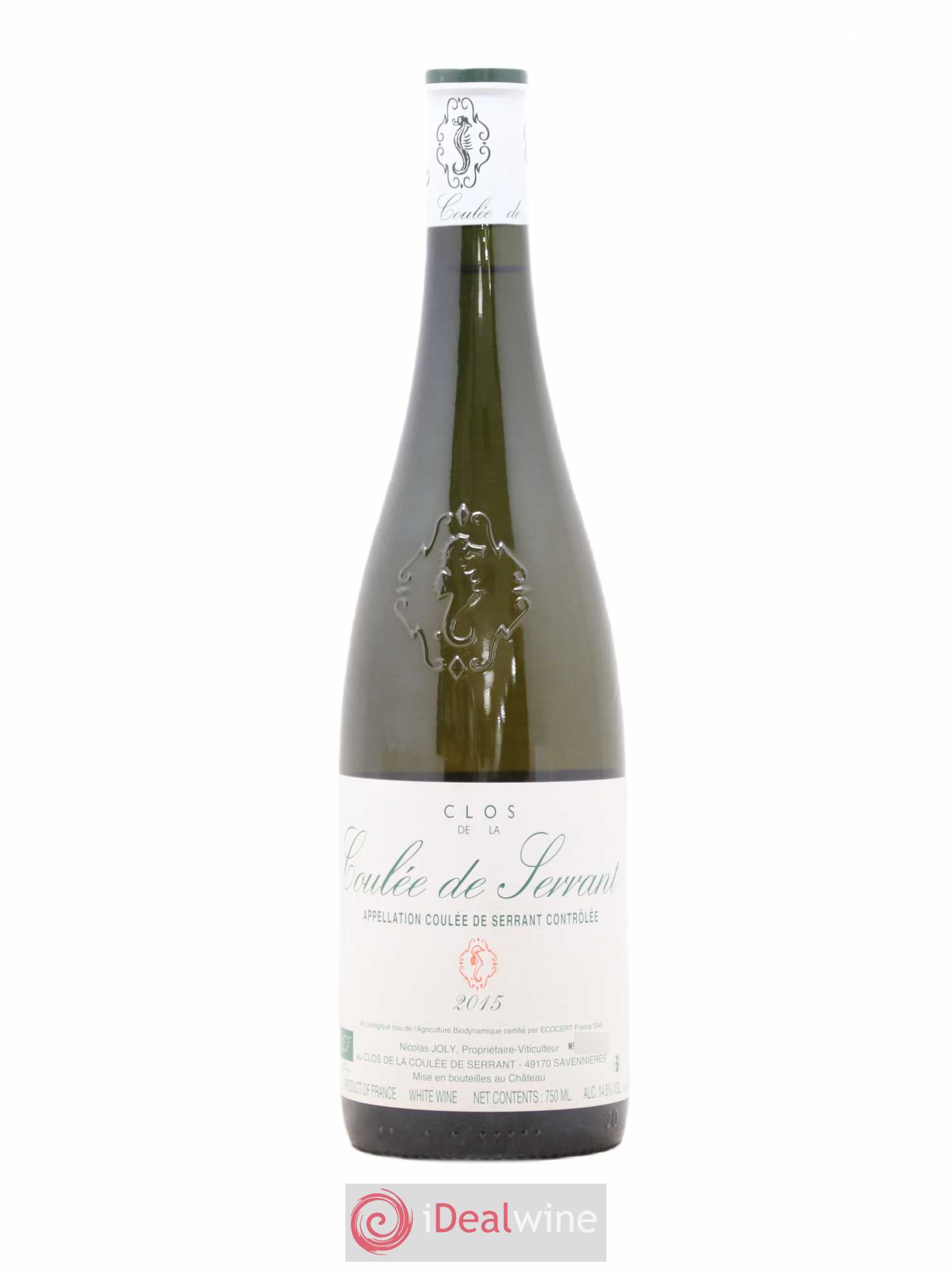 Savennières Clos de la Coulée de Serrant Vignobles de la Coulée de Serrant - Nicolas Joly 2015 - Lot de 1 bouteille - 0