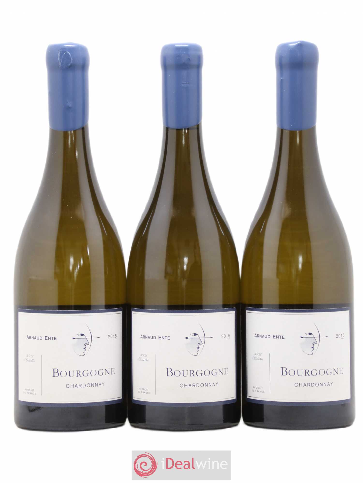 Bourgogne Chardonnay Arnaud Ente 2015 - Lot de 3 bouteilles - 0