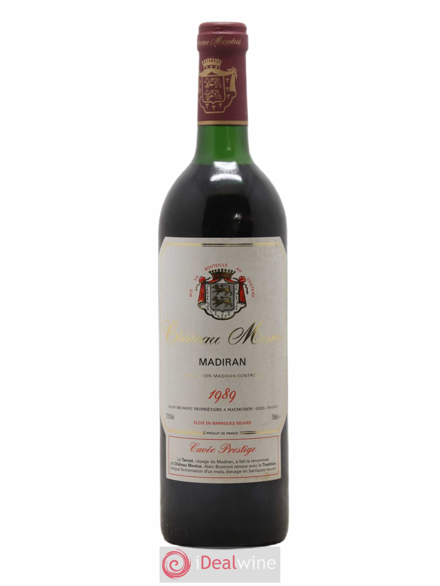 Madiran Château Montus-Prestige Alain Brumont 1989 - Lot de 1 bouteille - 0