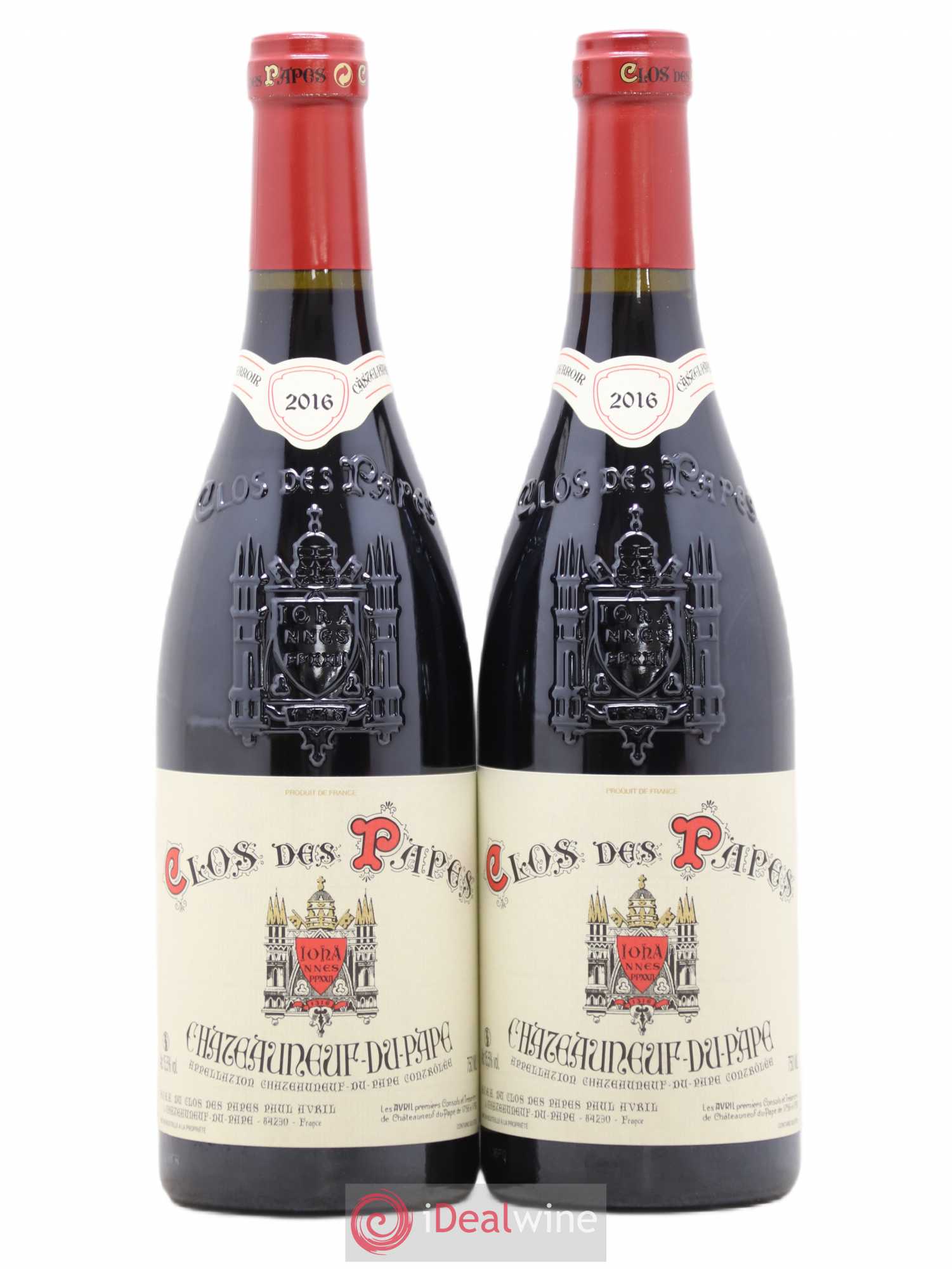 Châteauneuf-du-Pape Clos des Papes - Paul Avril 2016 - Lot de 2 bouteilles - 0