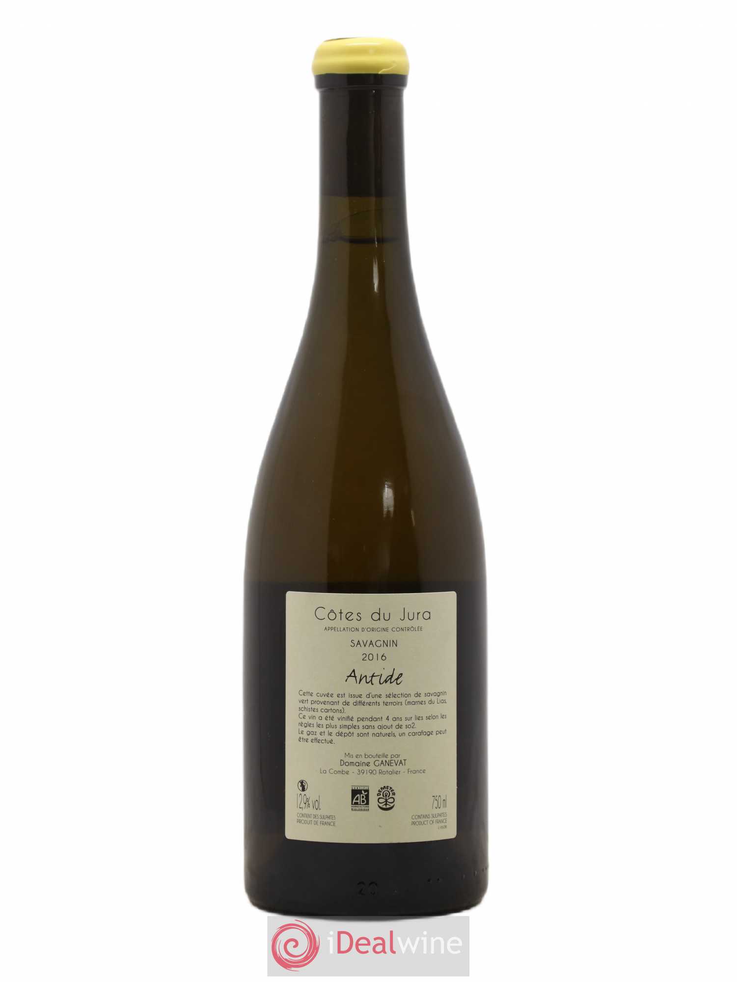 Côtes du Jura Savagnin Antide Jean-François Ganevat (Domaine) 2016 - Lot de 1 bouteille - 1