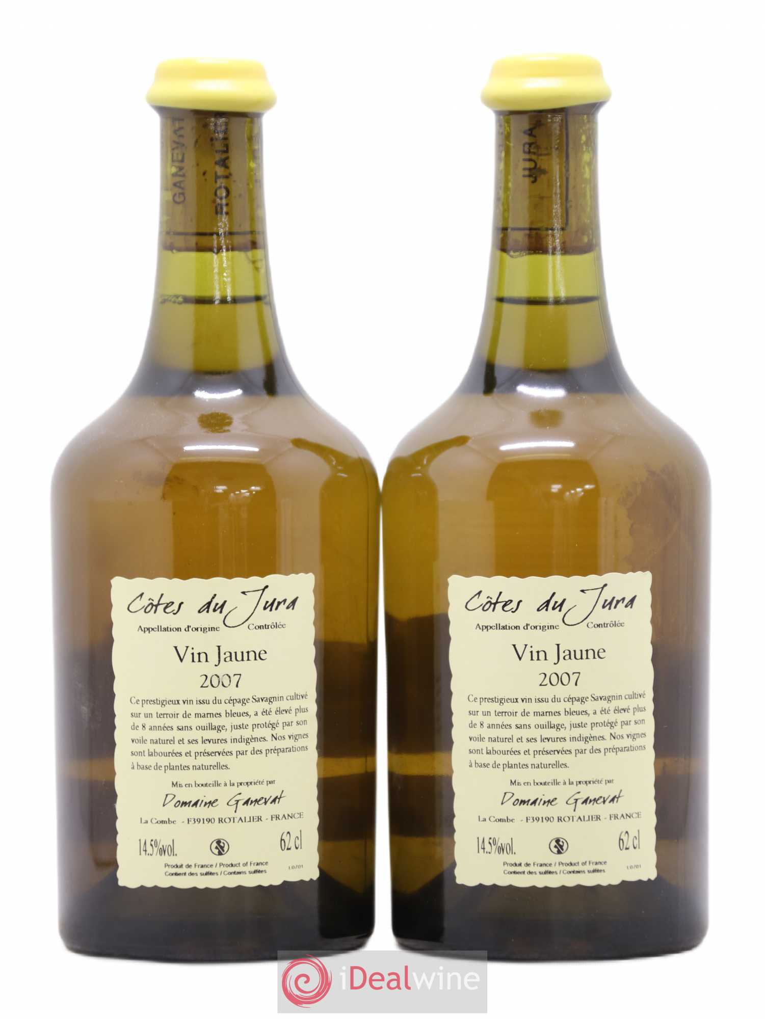 Côtes du Jura Vin Jaune Jean-François Ganevat (Domaine) 2007 - Lot de 2 bouteilles - 1