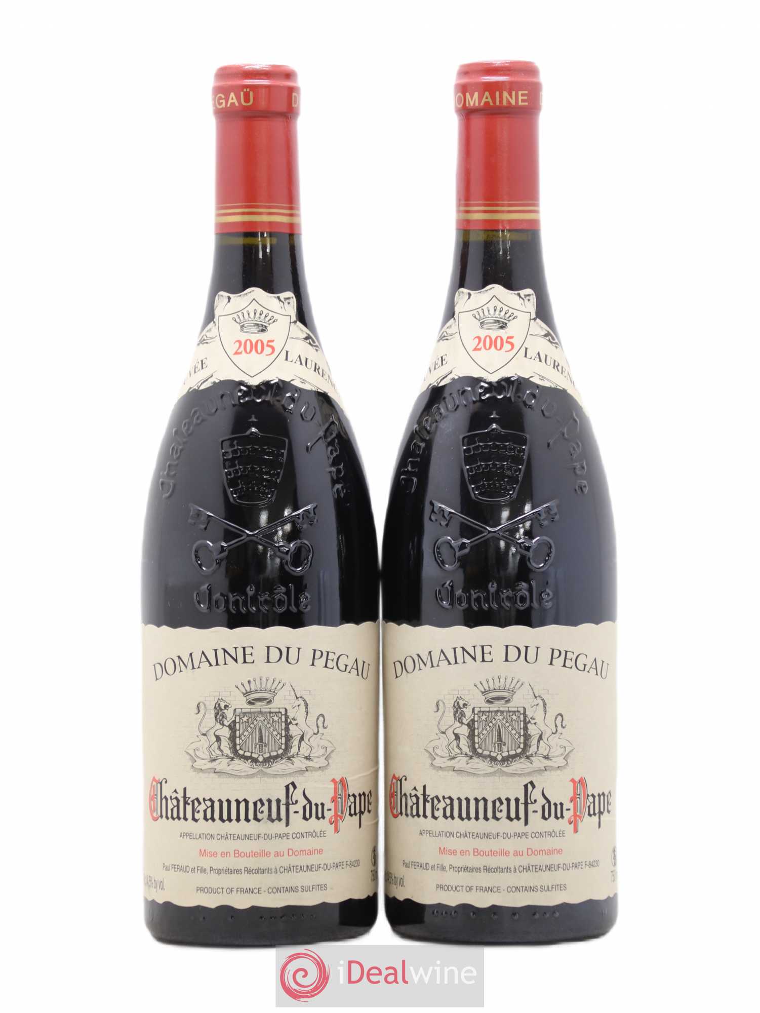 Châteauneuf-du-Pape Domaine du Pégau Cuvée Laurence Paul et Laurence Féraud 2005 - Lot de 2 bouteilles - 0