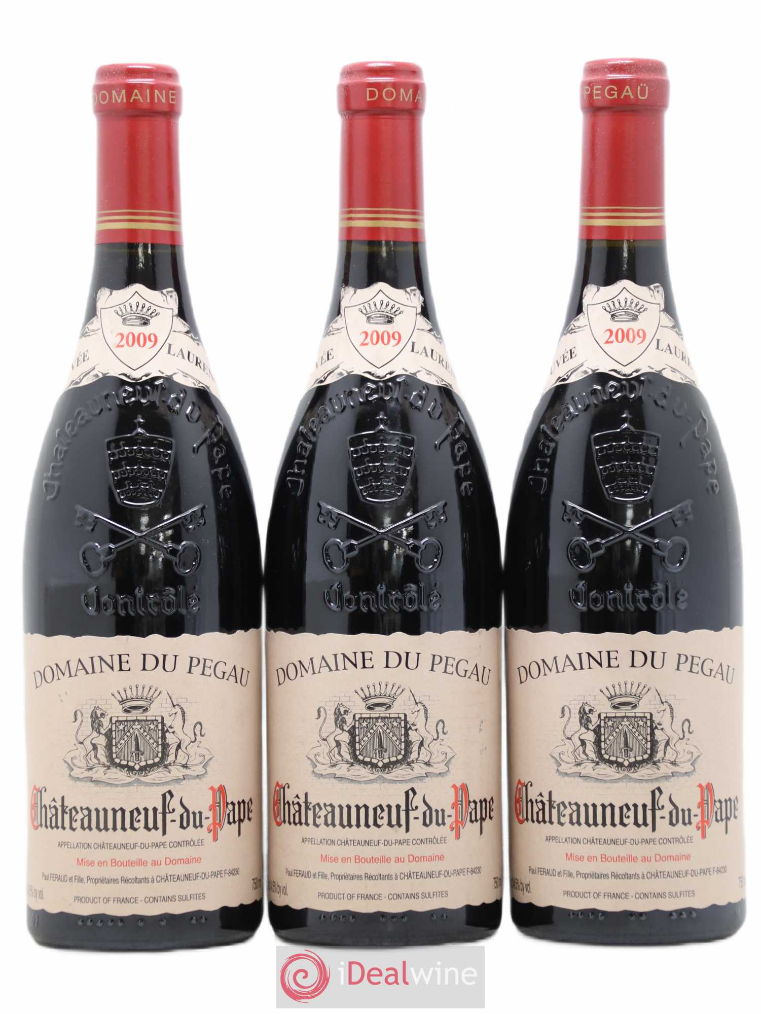 Châteauneuf-du-Pape Domaine du Pégau Cuvée Laurence Paul et Laurence Féraud 2009 - Lot de 3 bouteilles - 0