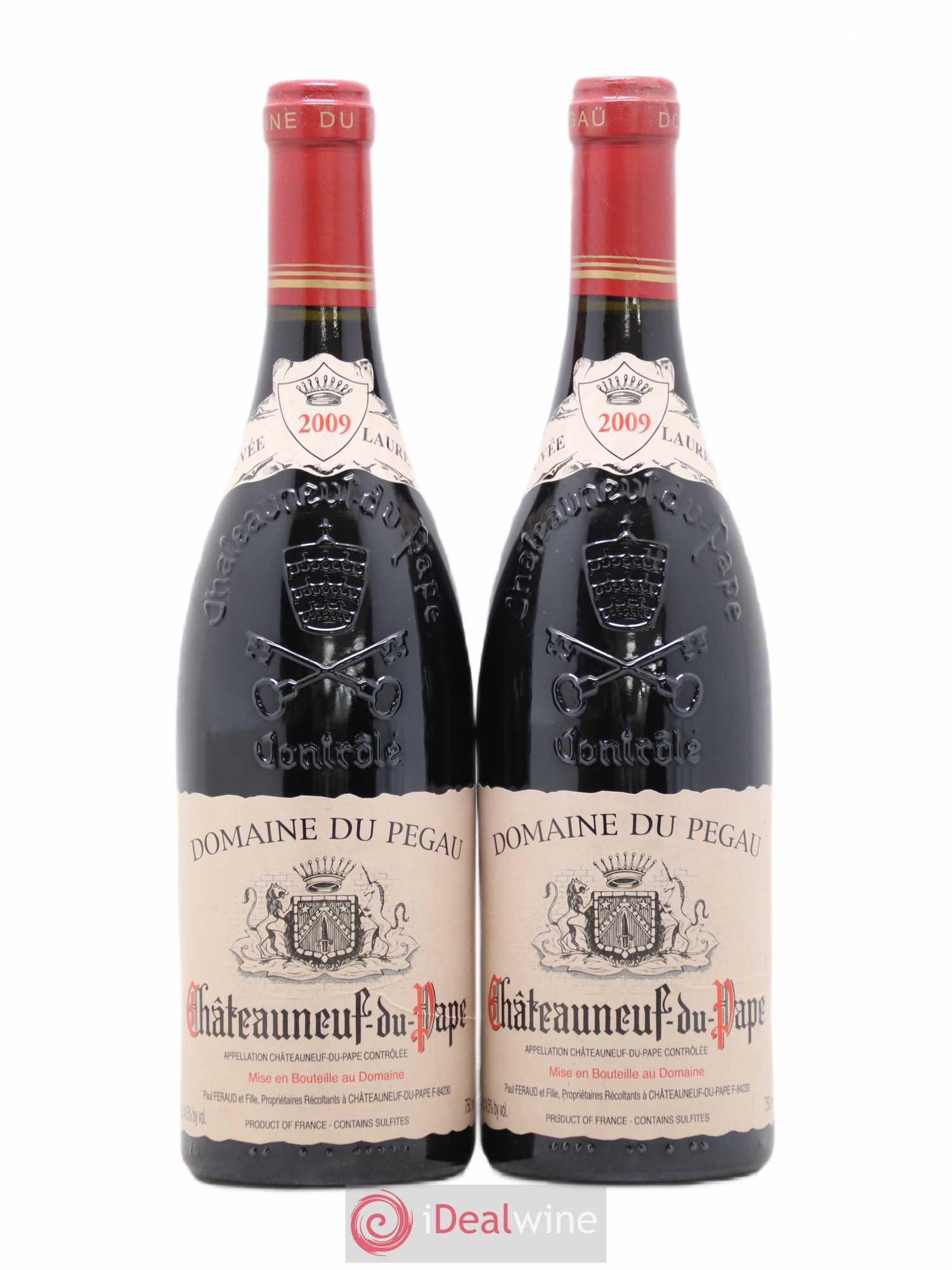 Châteauneuf-du-Pape Domaine du Pégau Cuvée Laurence Paul et Laurence Féraud 2009 - Lot de 2 bouteilles - 0