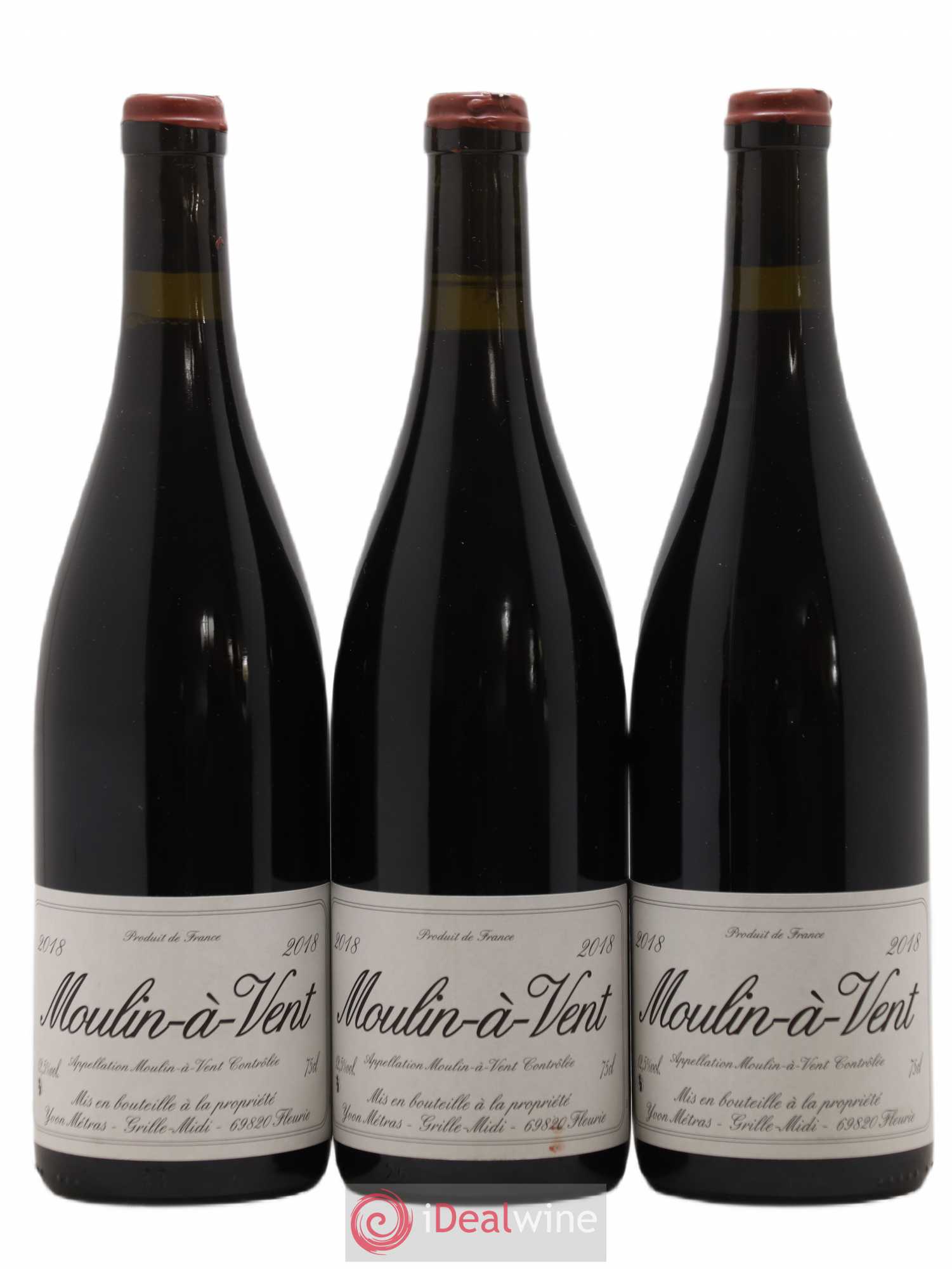 Moulin-à-Vent Yvon Métras 2018 - Lot de 3 bouteilles - 0