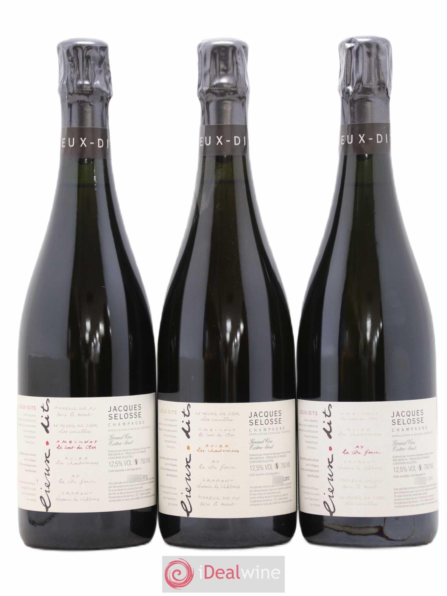 Caisse Collection Lieux-dits Jacques Selosse - Lot de 6 bouteilles - 1