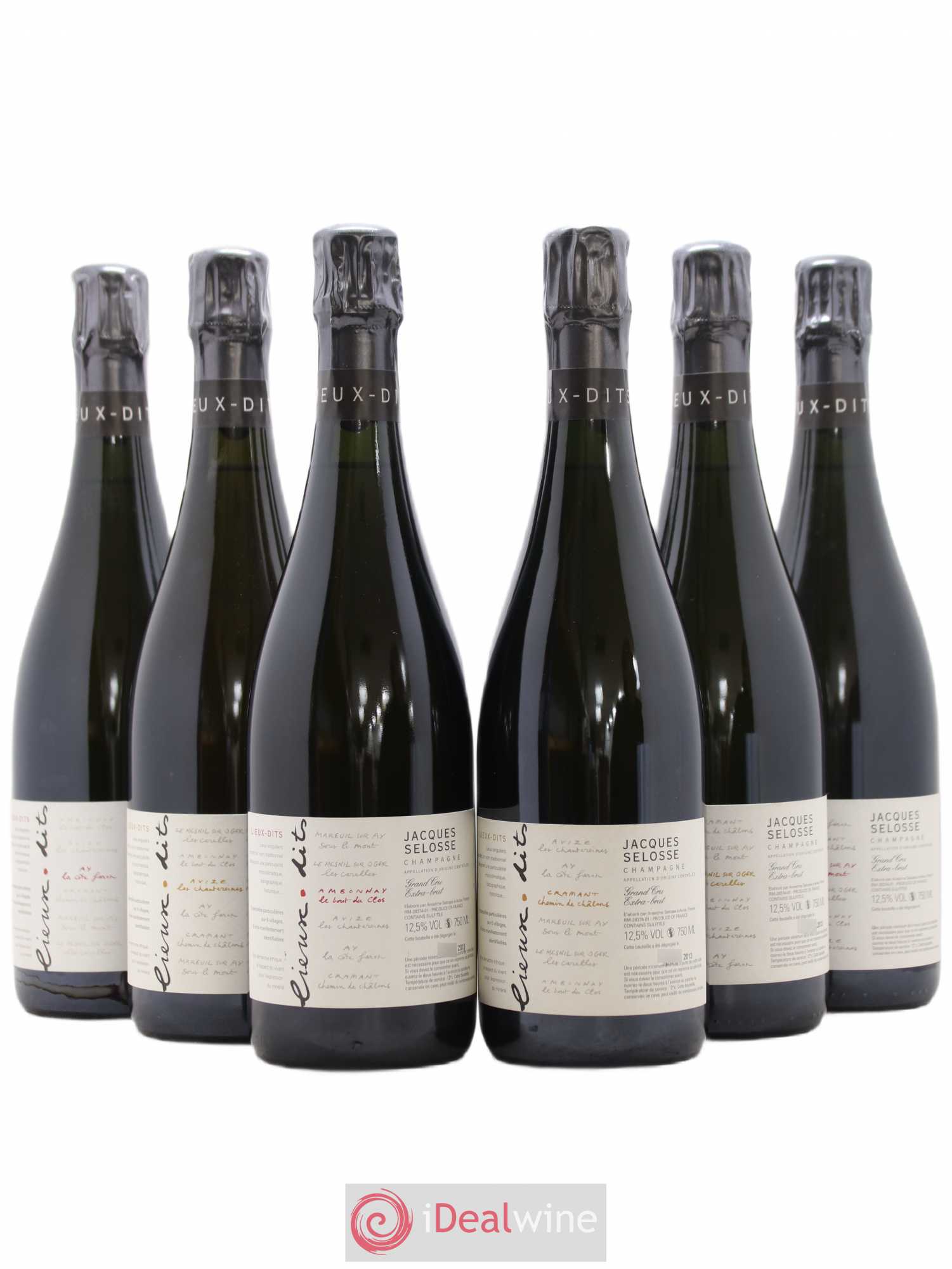Caisse Collection Lieux-dits Jacques Selosse - Lot de 6 bouteilles - 0