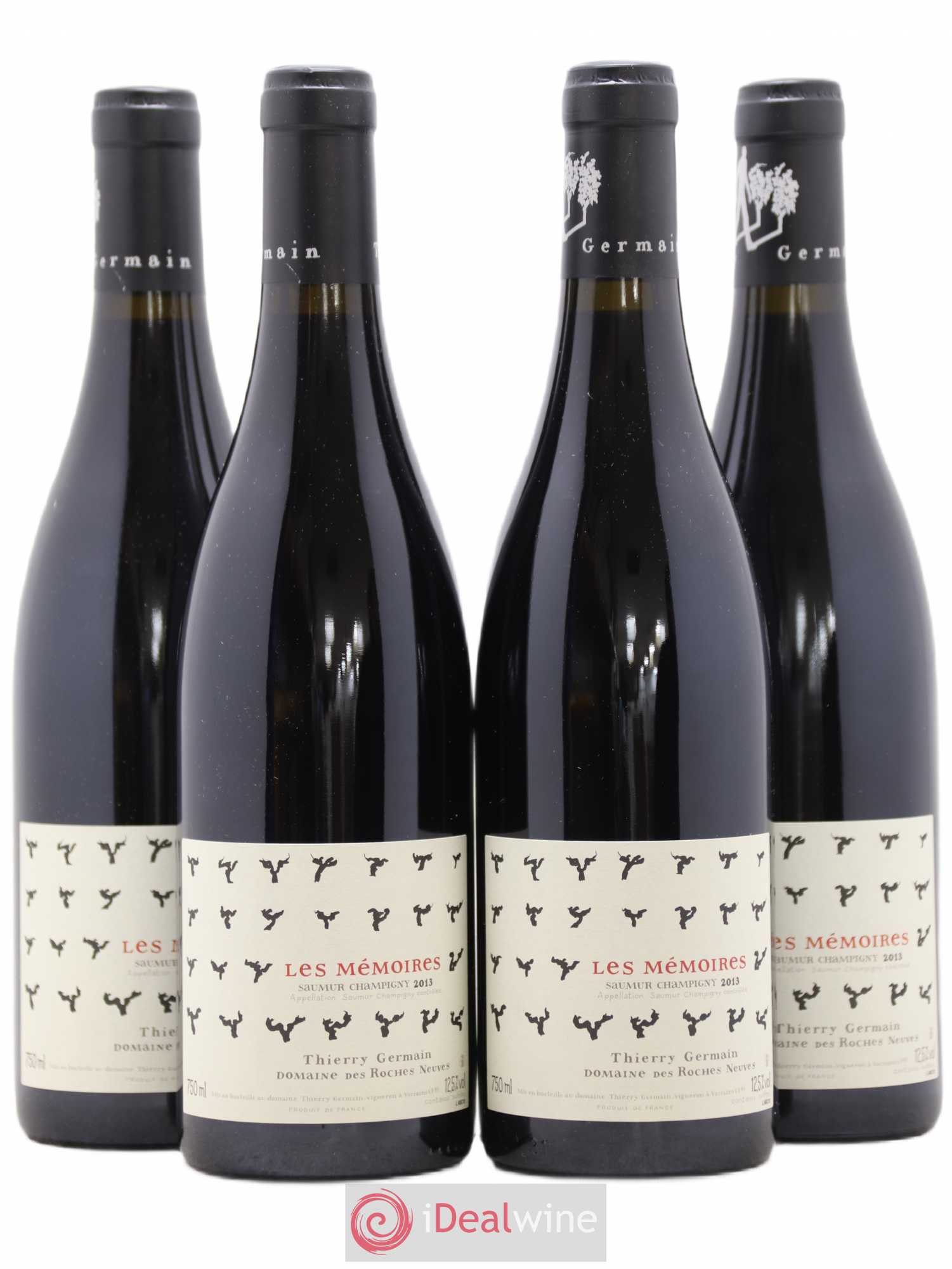 Saumur-Champigny Les Mémoires Domaine des Roches Neuves - Thierry Germain 2013 - Lot de 4 bouteilles - 0