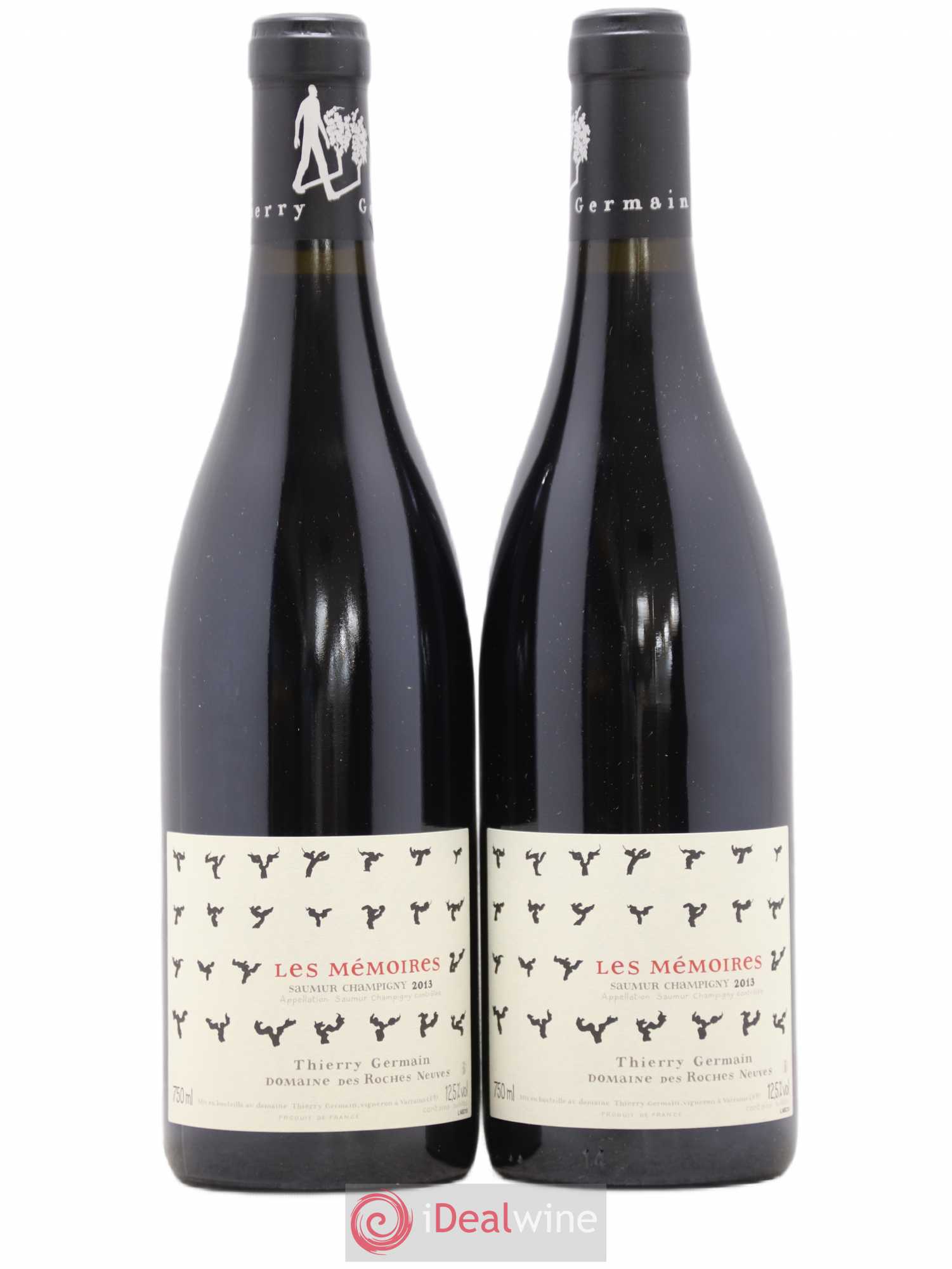 Saumur-Champigny Les Mémoires Domaine des Roches Neuves - Thierry Germain 2013 - Lot de 2 bouteilles - 0