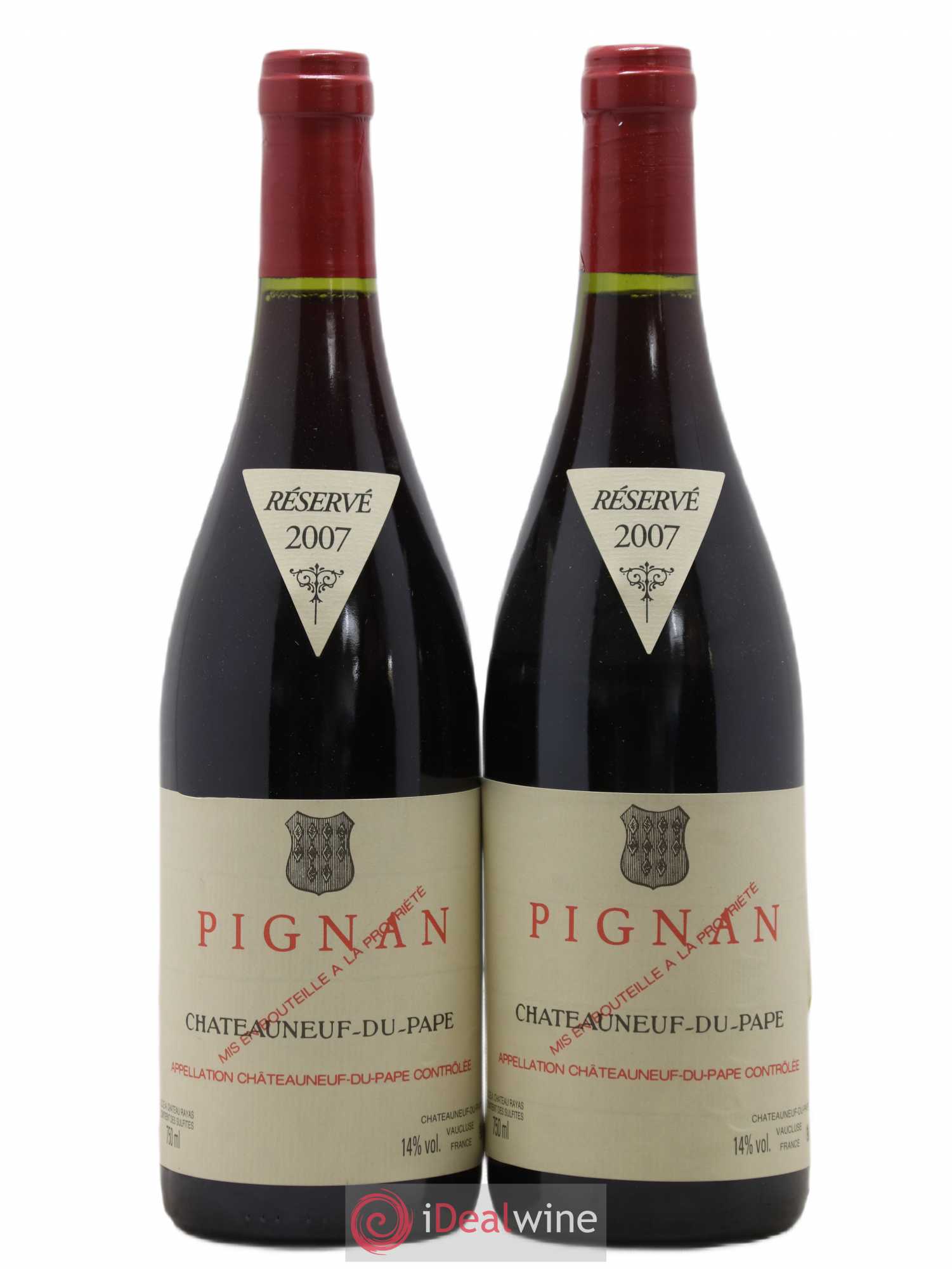 Châteauneuf-du-Pape Pignan Emmanuel Reynaud 2007 - Lot de 2 bouteilles - 0