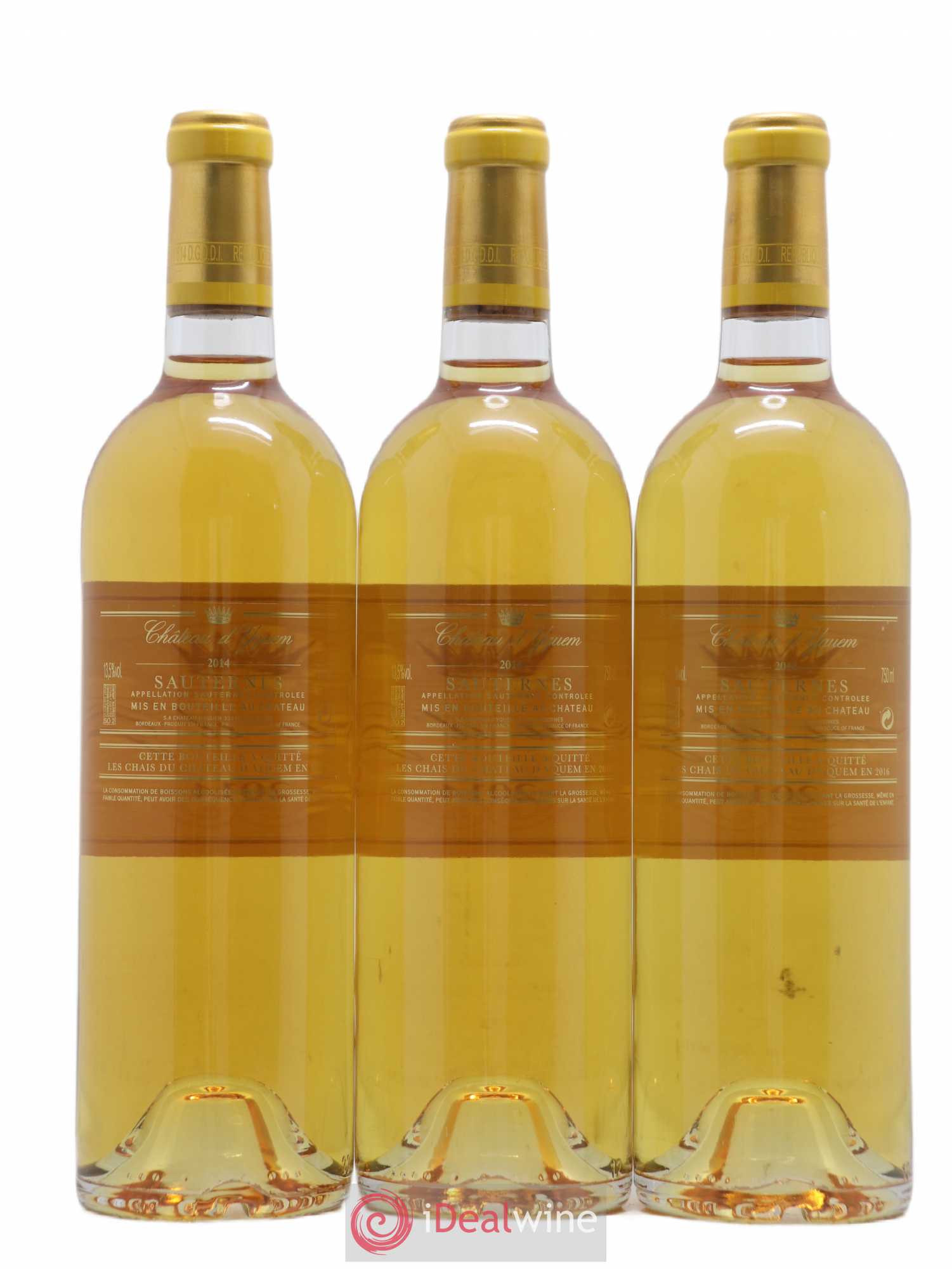 Château d' Yquem 1er Cru Classé Supérieur 2014 - Lotto di 3 bottiglie - 1