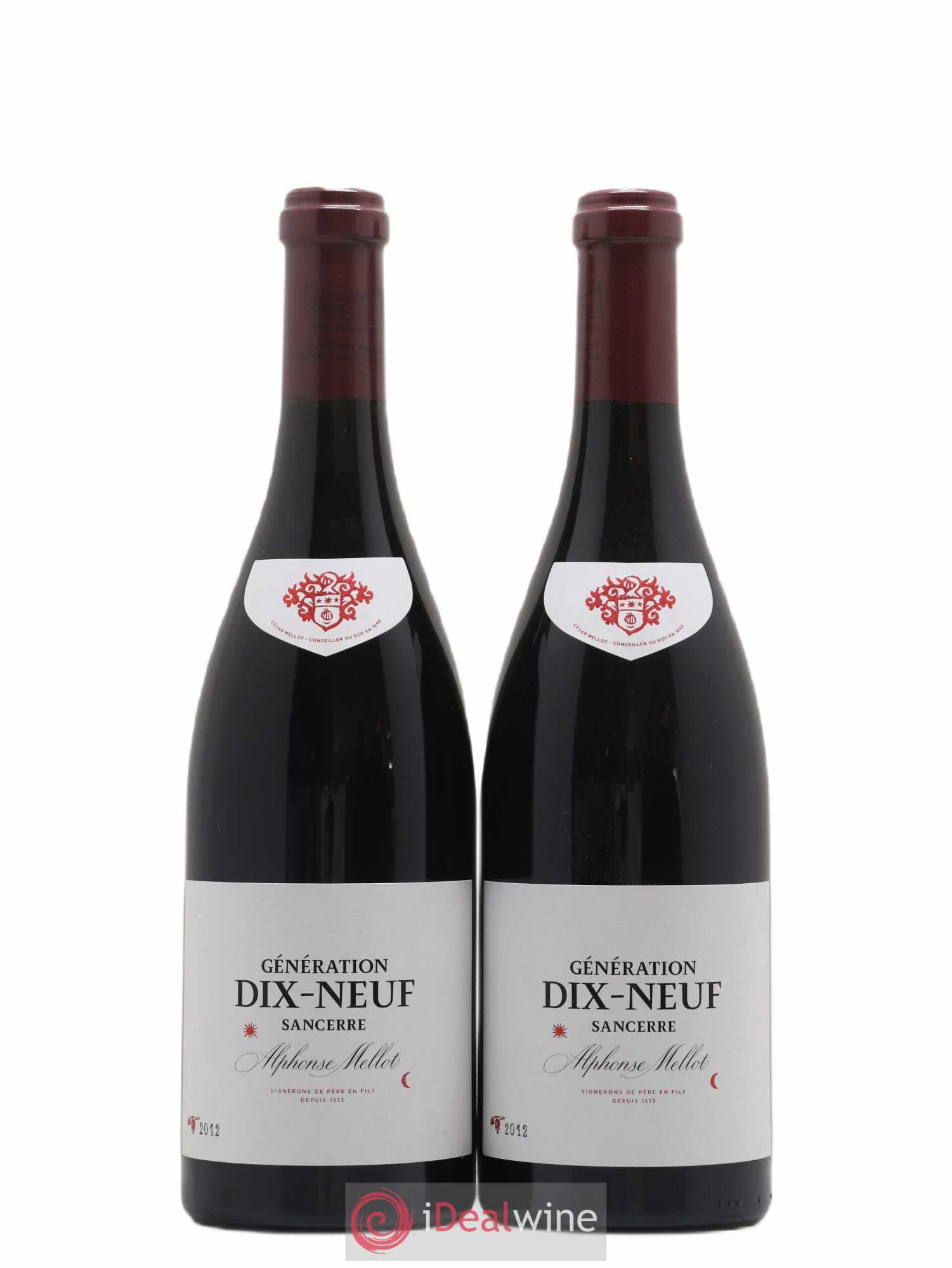 Sancerre Génération XIX Alphonse Mellot 2012 - Posten von 2 Flaschen - 0