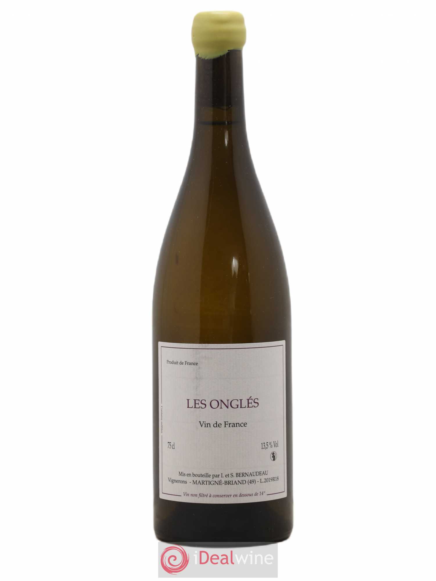 Vin de France Les Onglés Stéphane Bernaudeau 2019 - Lot de 1 bouteille - 0