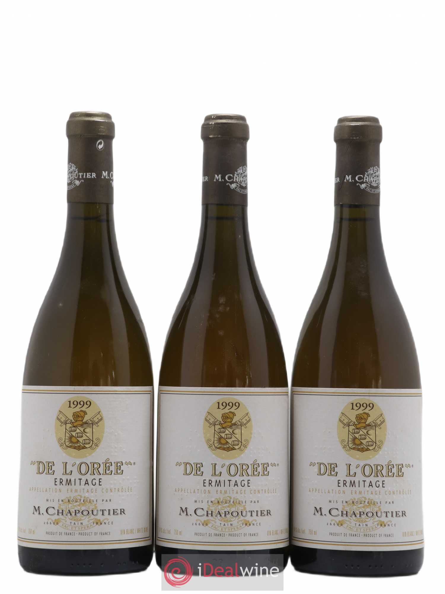 Hermitage Ermitage de l'Orée Chapoutier 1999 - Lot de 3 bouteilles - 0