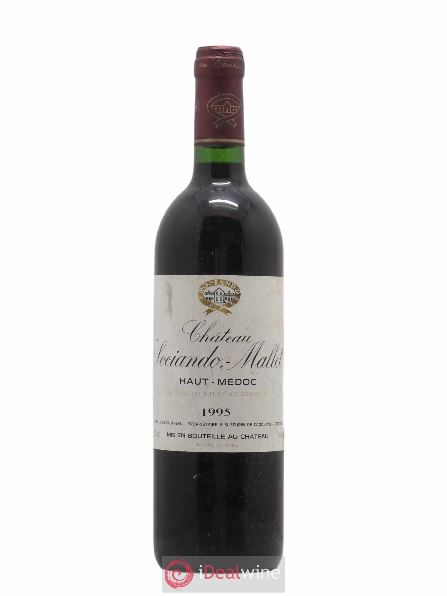 Château Sociando Mallet 1995 - Lot de 1 bouteille - 0