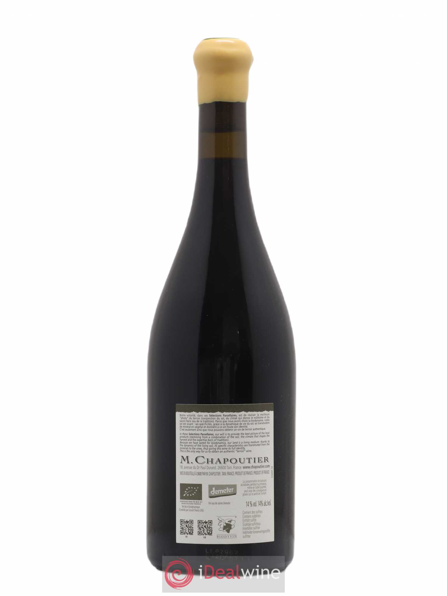 Hermitage Ermitage Le Pavillon Chapoutier 2012 - Lot de 1 bouteille - 1