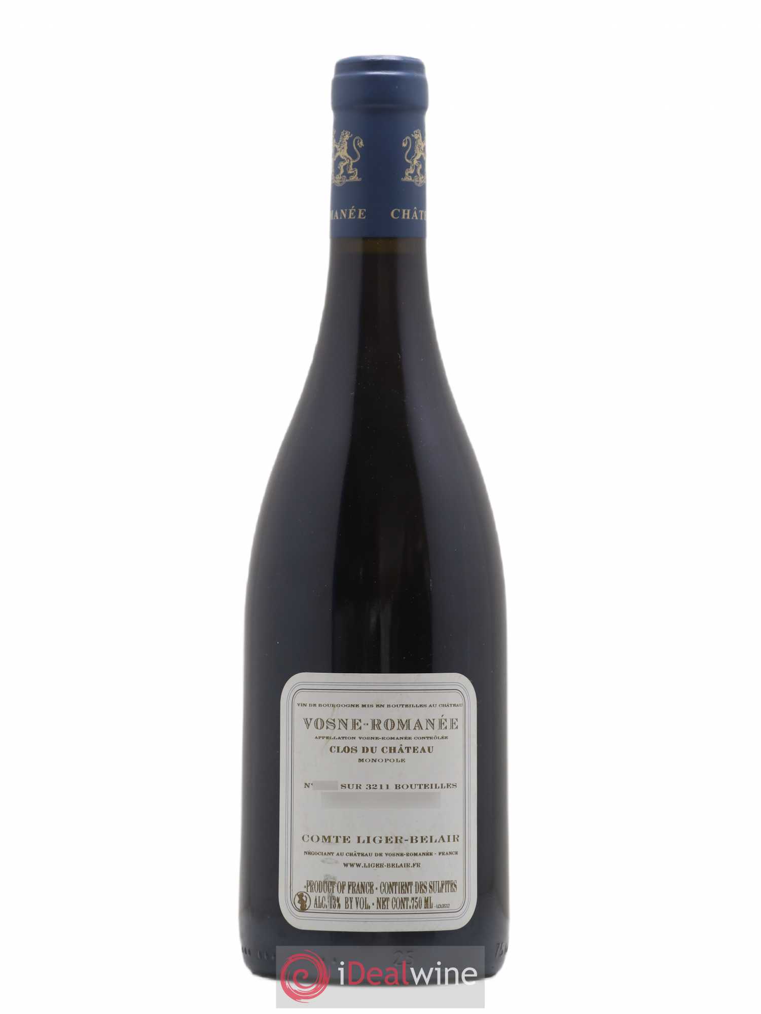 Vosne-Romanée Clos du Château Comte Liger-Belair (Domaine du) 2012 - Lot de 1 bouteille - 1