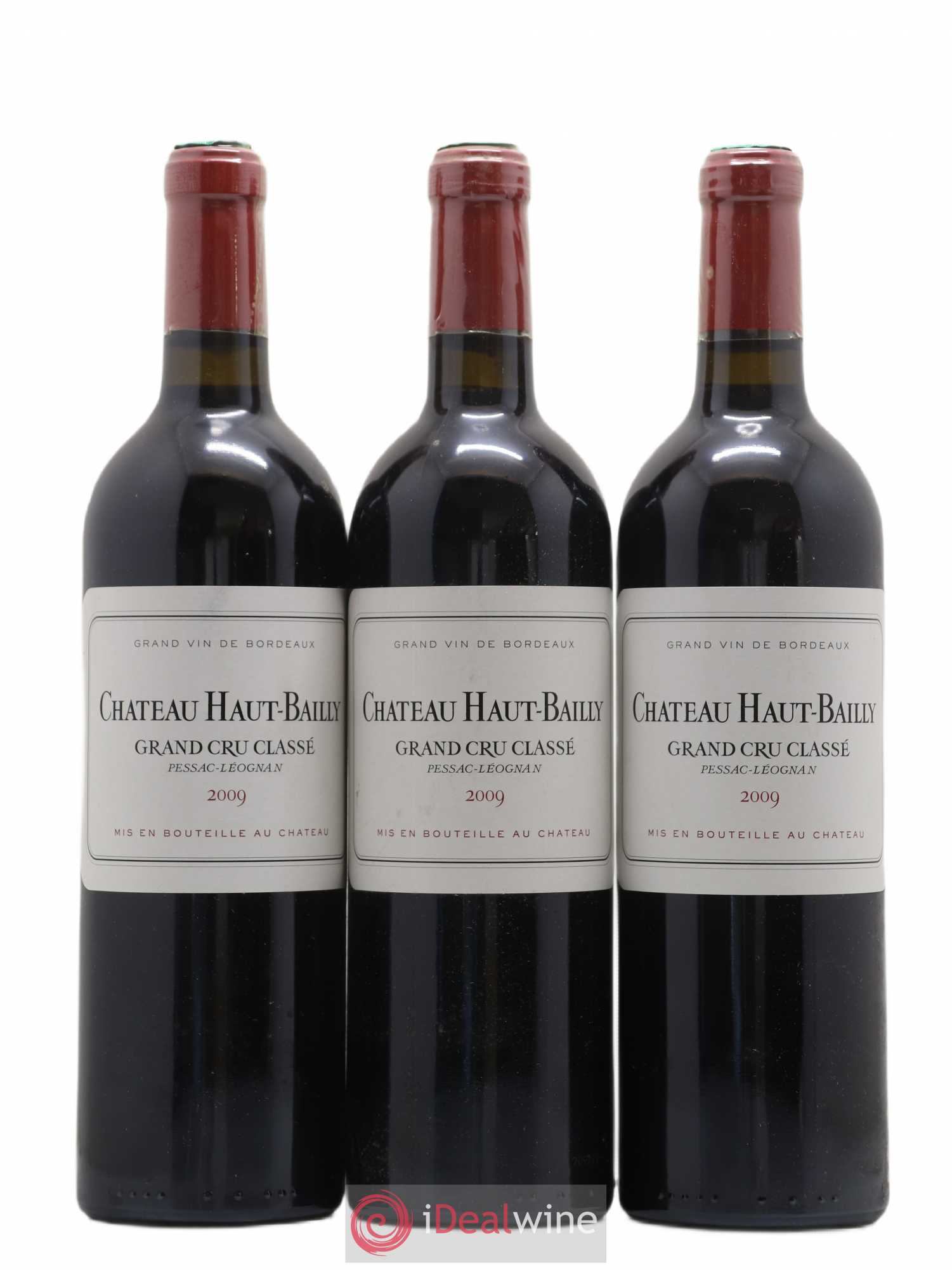 Château Haut-Bailly Cru Classé de Graves 2009 - Lot de 3 bouteilles - 0