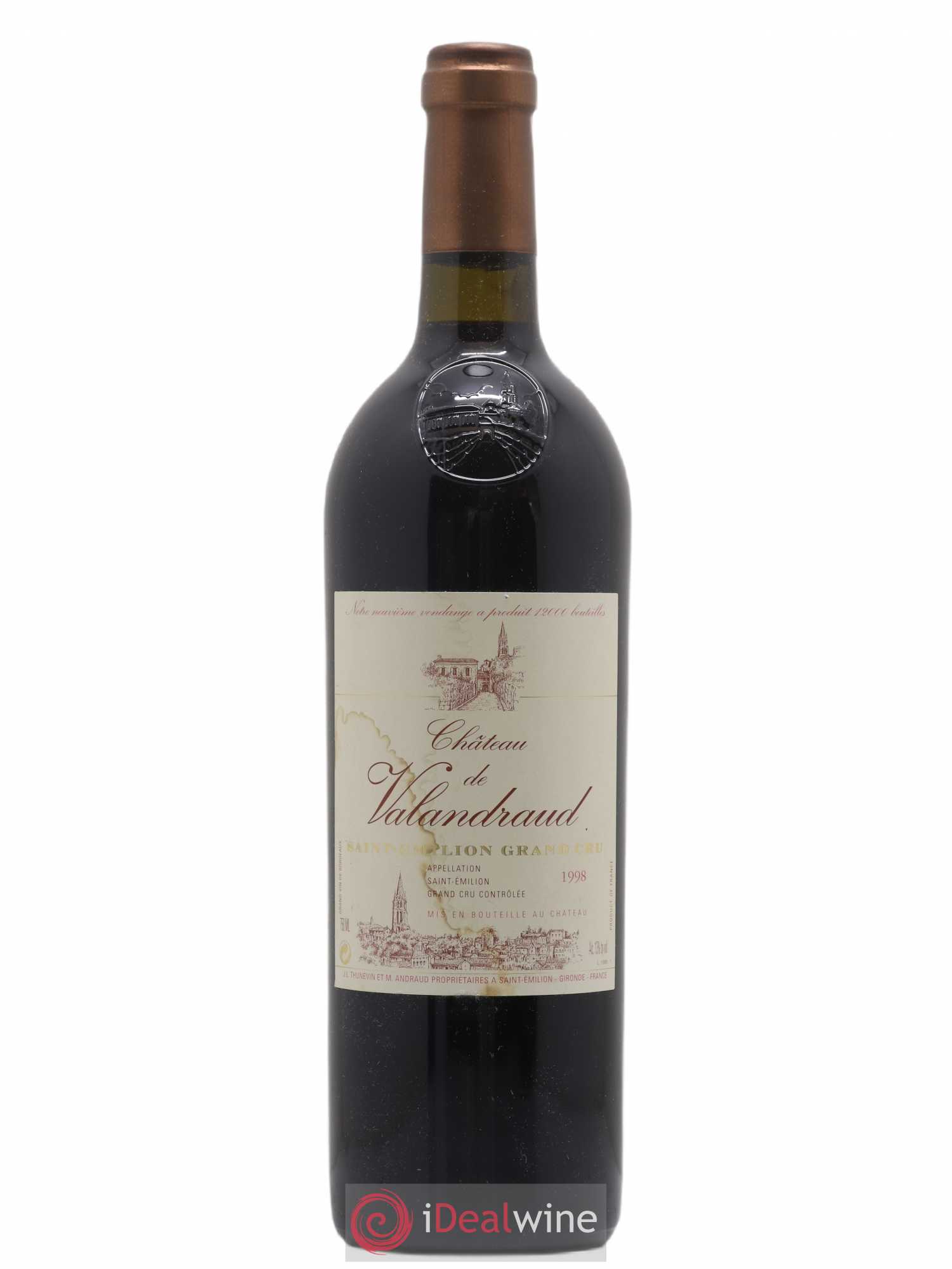 Château de Valandraud 1998 - Lot de 1 bouteille - 0