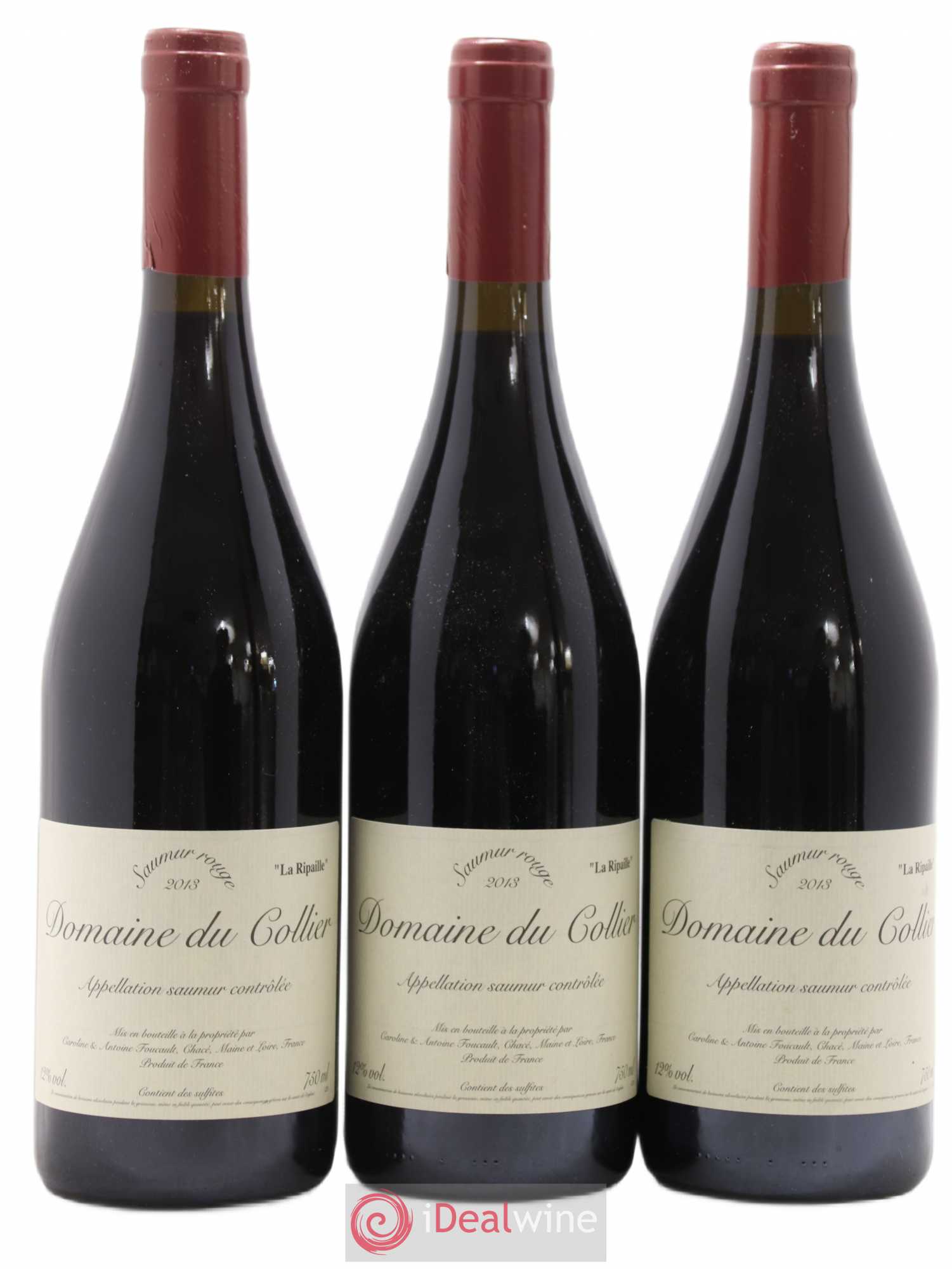 Saumur La Ripaille Domaine du Collier La Ripaille 2013 - Lot de 3 bouteilles - 0