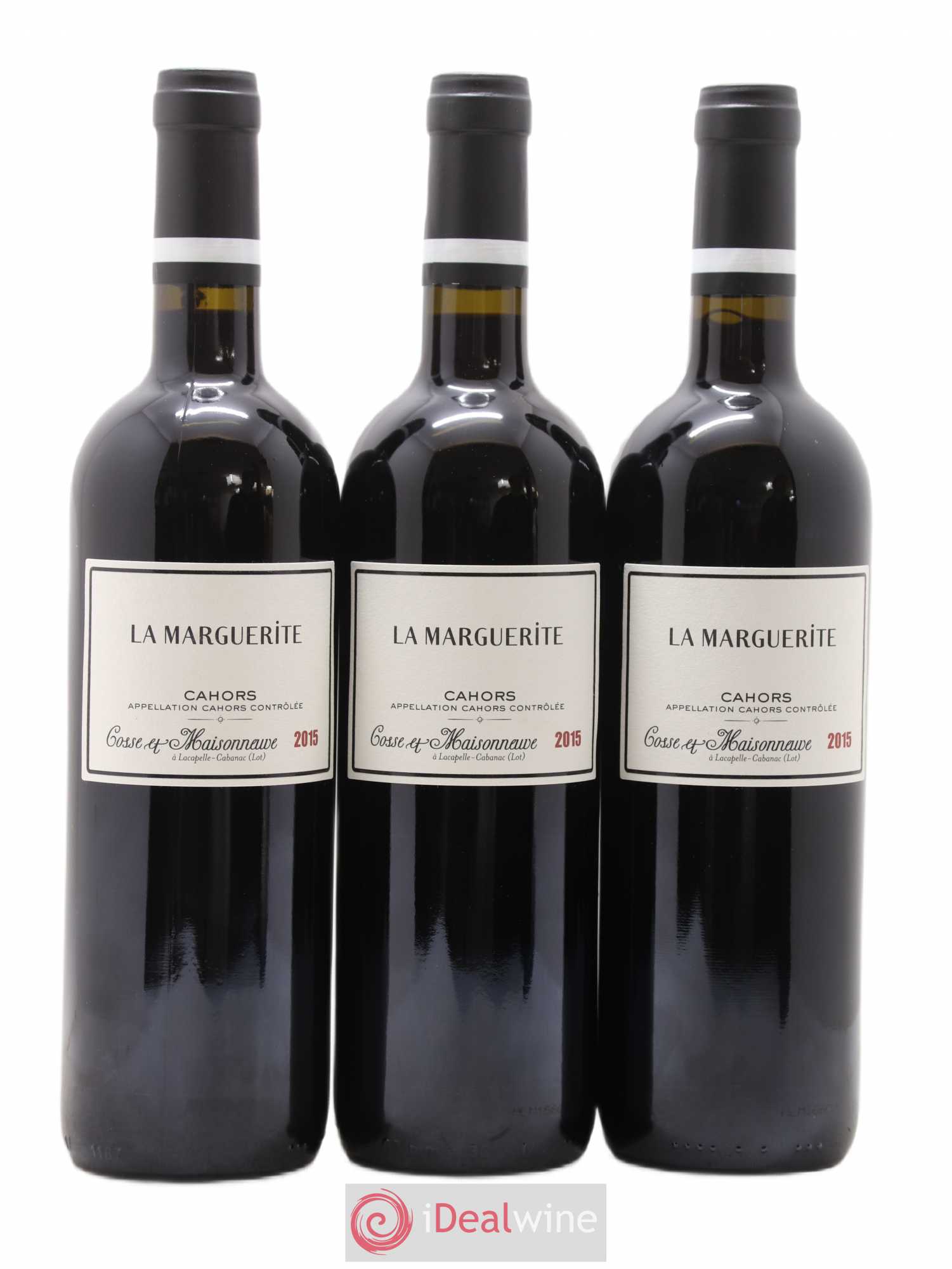 Cahors La Marguerite Cosse-Maisonneuve (Domaine) 2015 - Lot de 3 bouteilles - 0