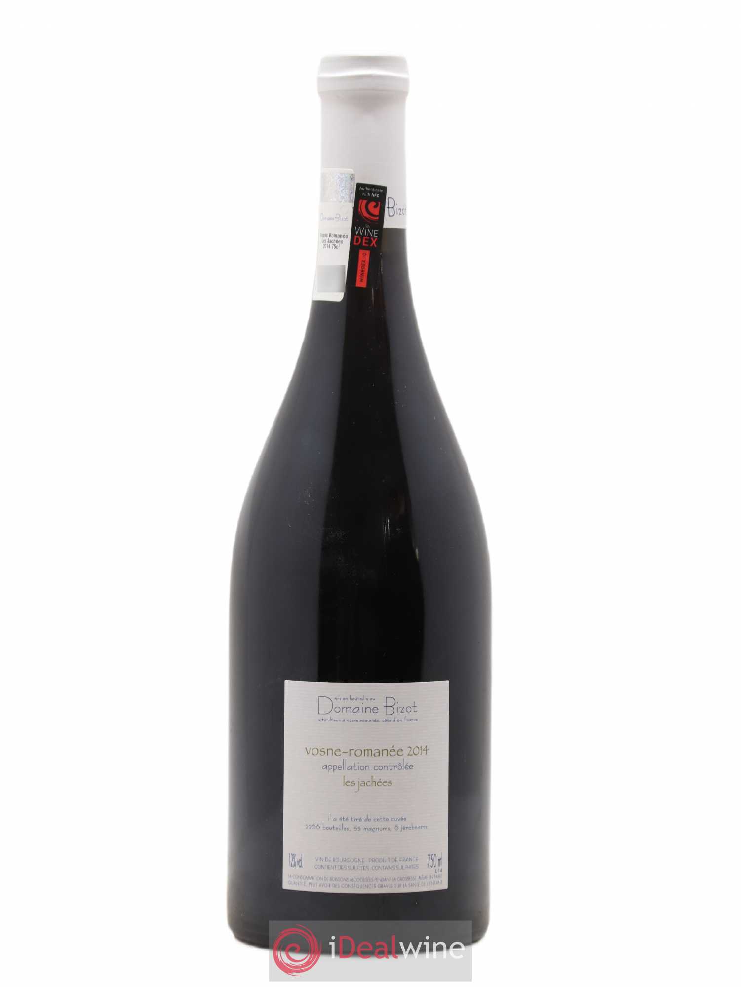 Vosne-Romanée Les Jachées Bizot (Domaine) 2014 - Lot de 1 bouteille - 1