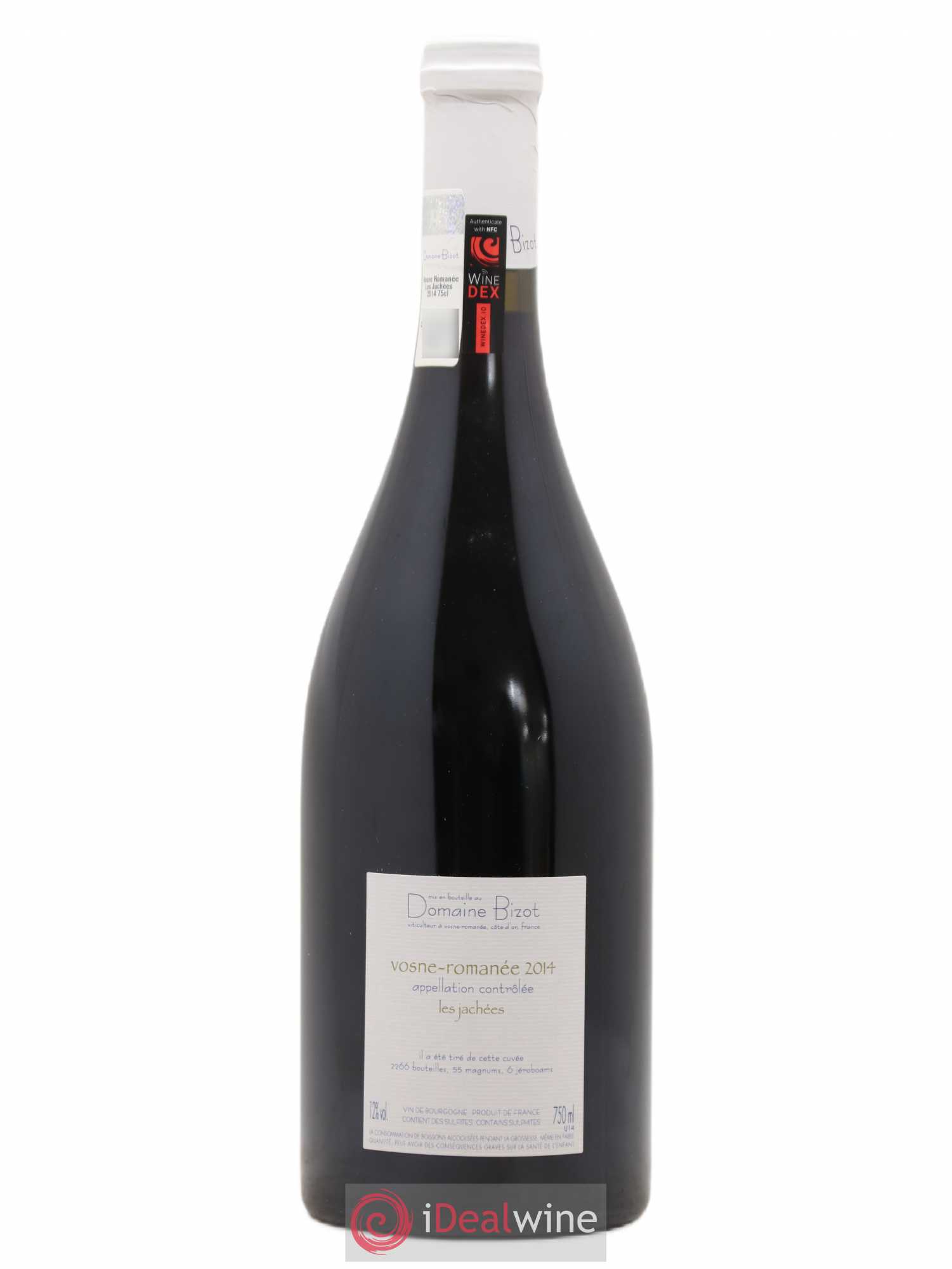 Vosne-Romanée Les Jachées Bizot (Domaine) 2014 - Lot de 1 bouteille - 1