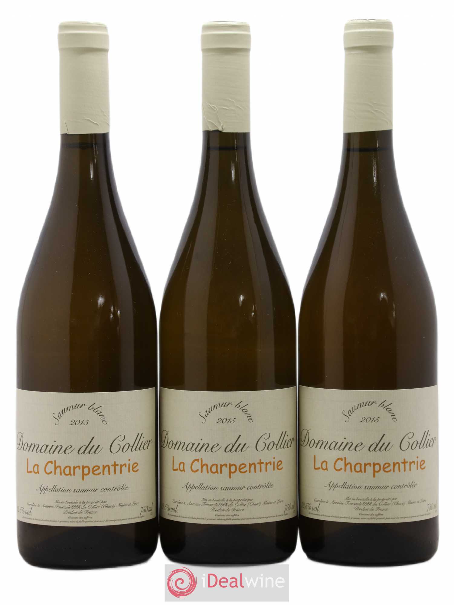Saumur La Charpentrie Domaine du Collier 2015 - Posten von 3 Flaschen - 0