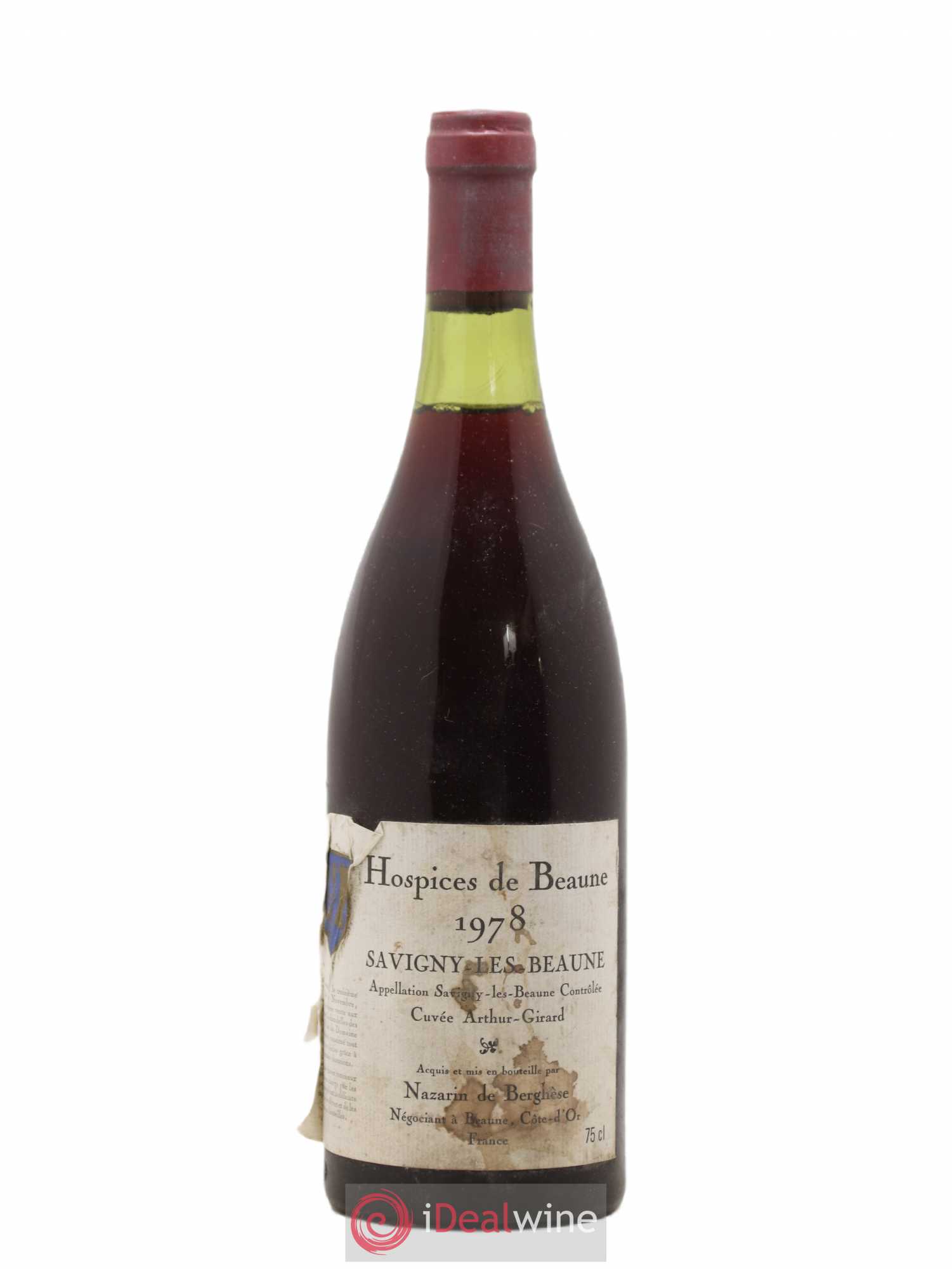 Savigny-lès-Beaune Cuvee Arthur Girard Nazarin De Bergheise Hospices de Beaune 1978 - Posten von 1 Flasche - 0